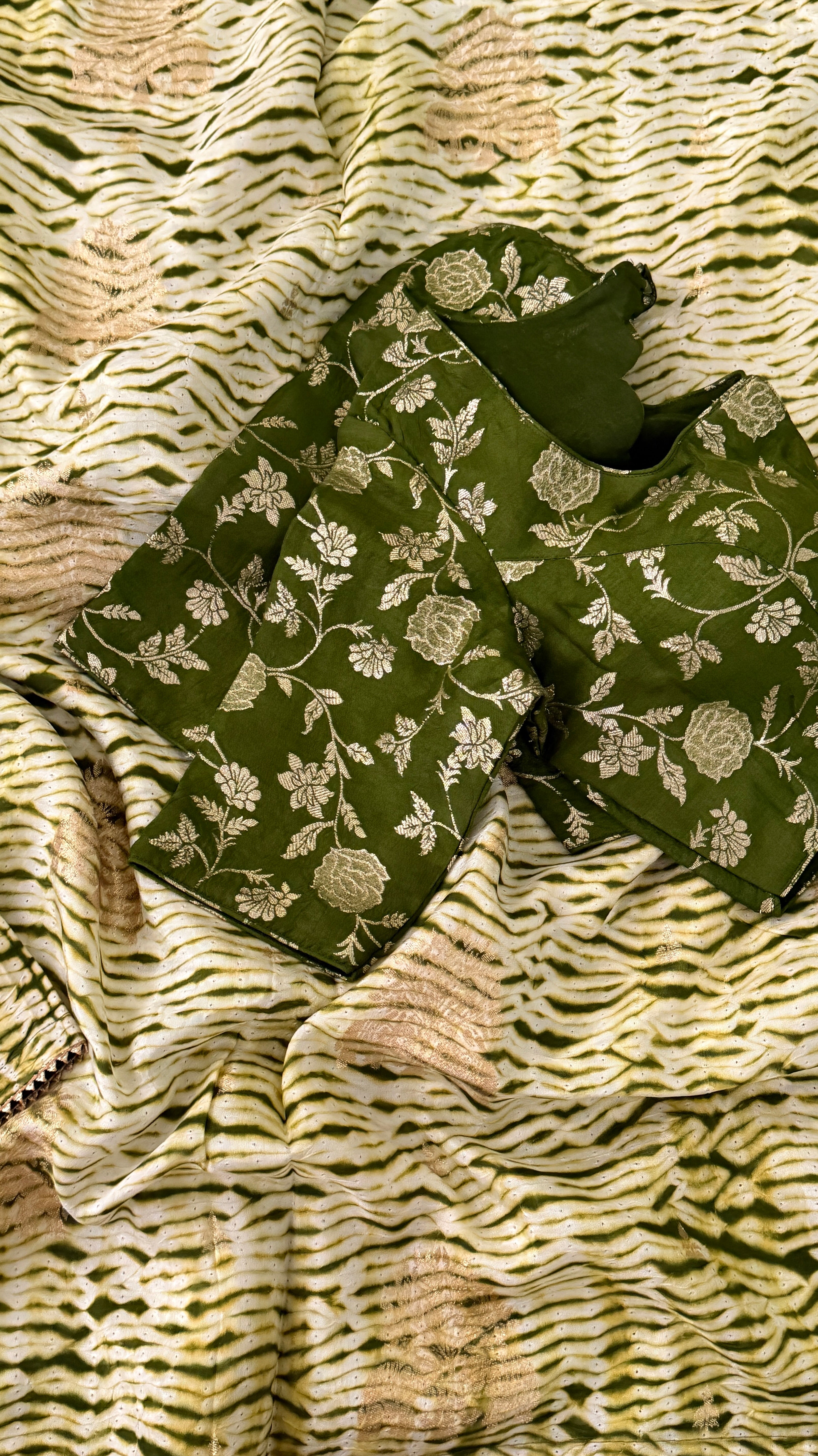 Green Dola Silk Saree