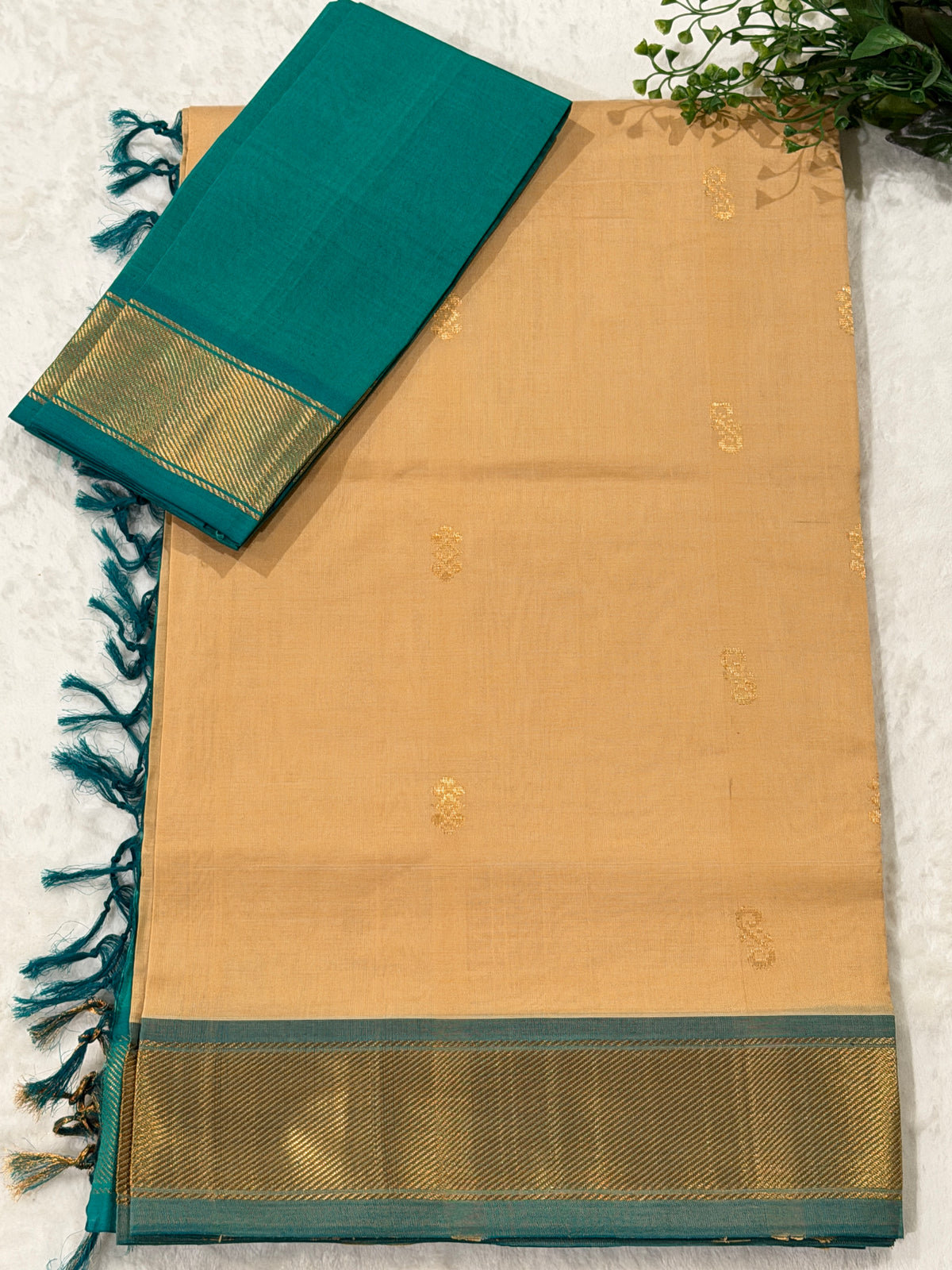 Beige Venkatagiri Seiko Saree