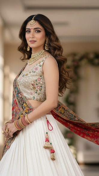 Cloud Heritage Lehenga
