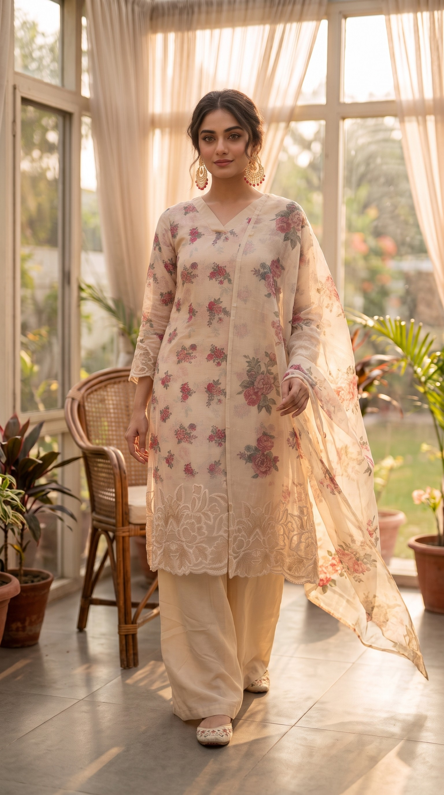 Off White Linen Cotton Straight Cut Suit