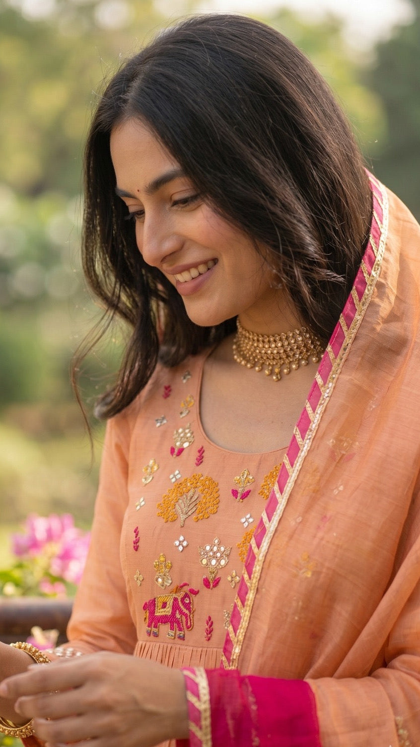 Kesari Pichwai Suit