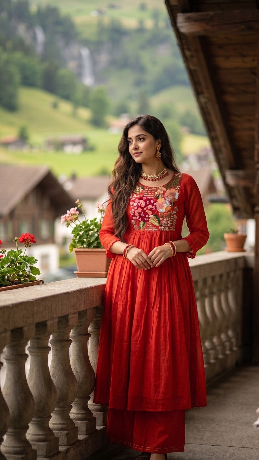 Crimson Garden Suit