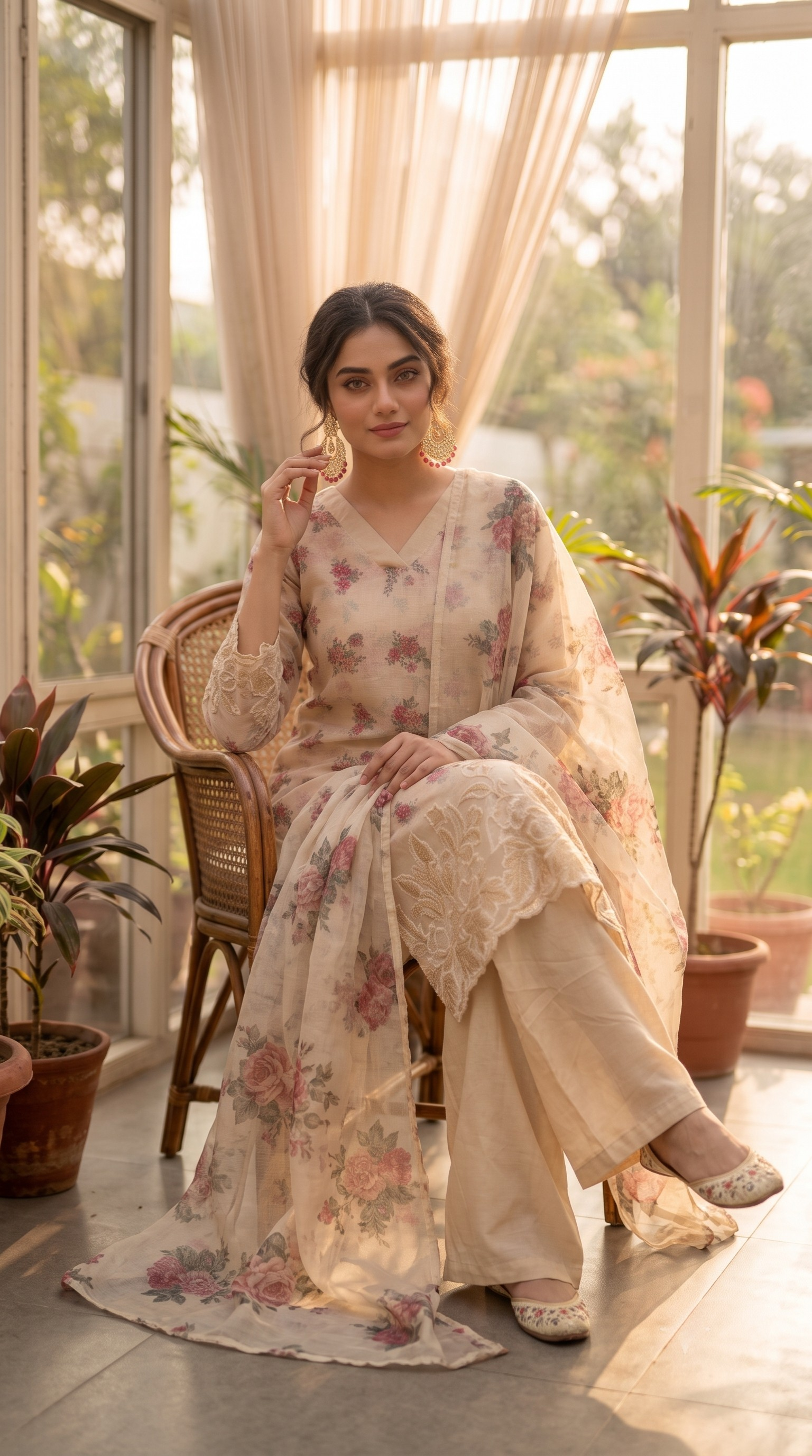 Off White Linen Cotton Straight Cut Suit