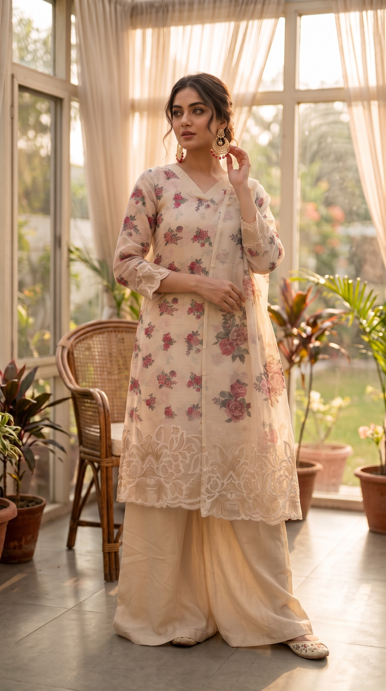 Off White Linen Cotton Straight Cut Suit