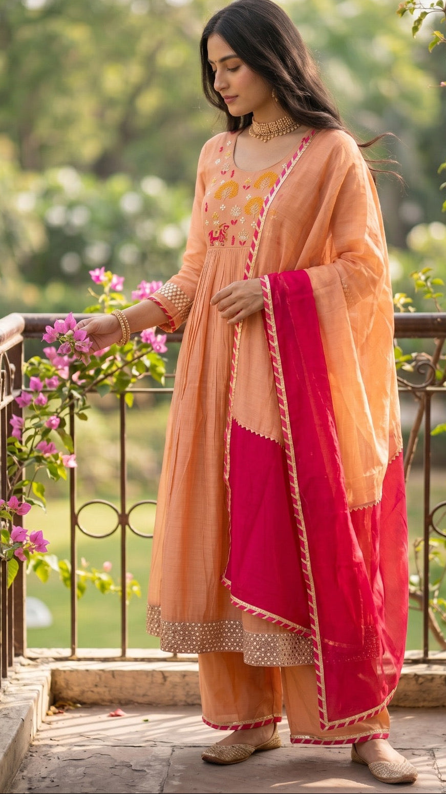 Kesari Pichwai Suit