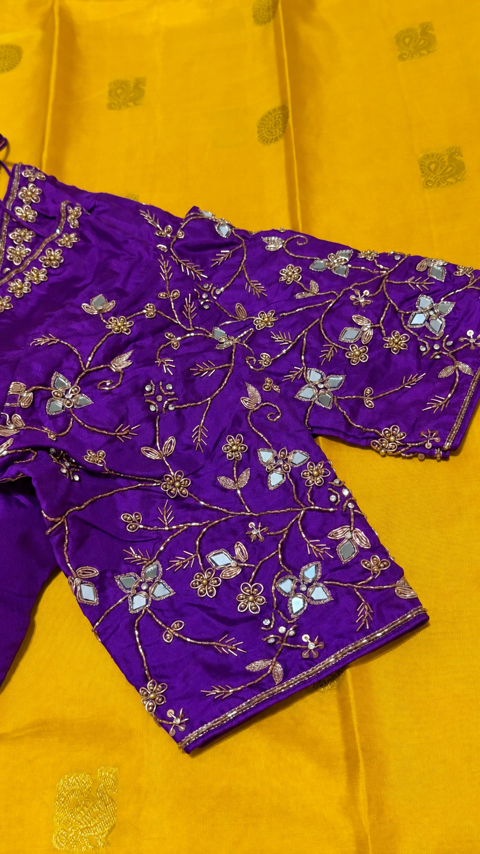 Violet Pure Silk Blouse