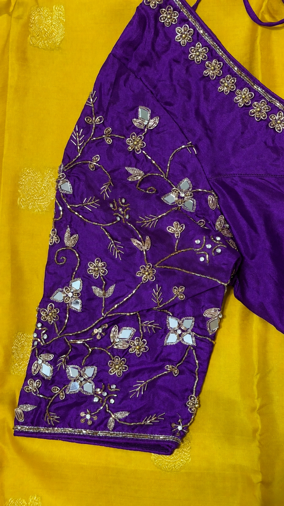 Violet Pure Silk Blouse