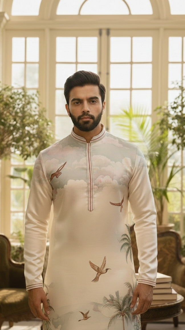 Ivory Safari Kurta Set