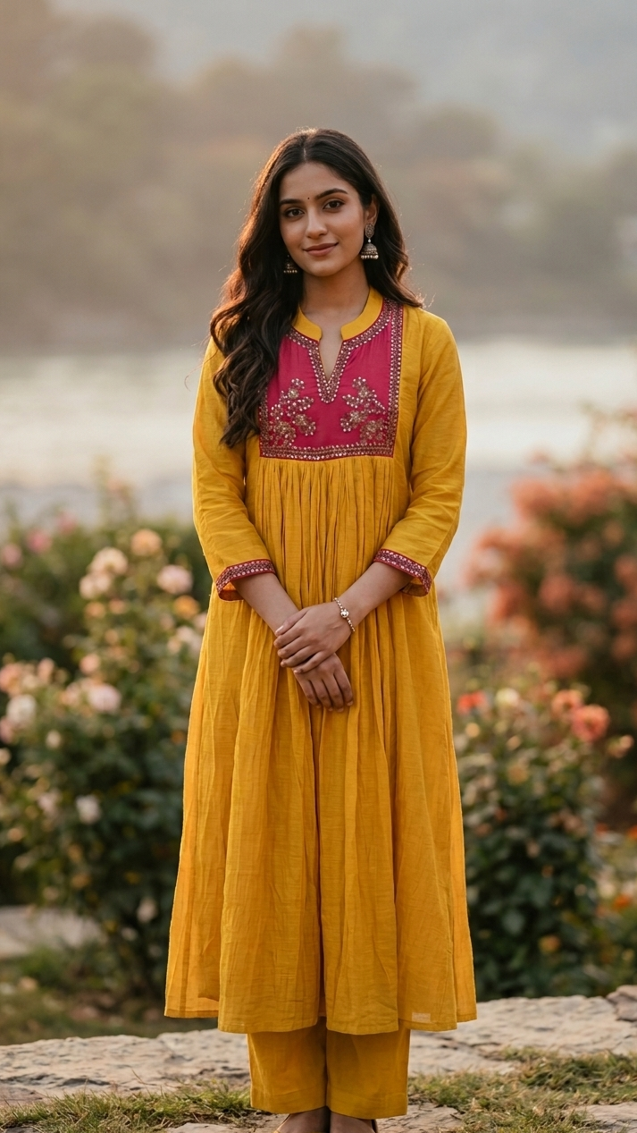 Gulabi Kesar Suit