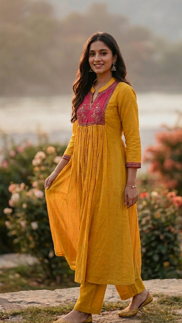 Gulabi Kesar Suit