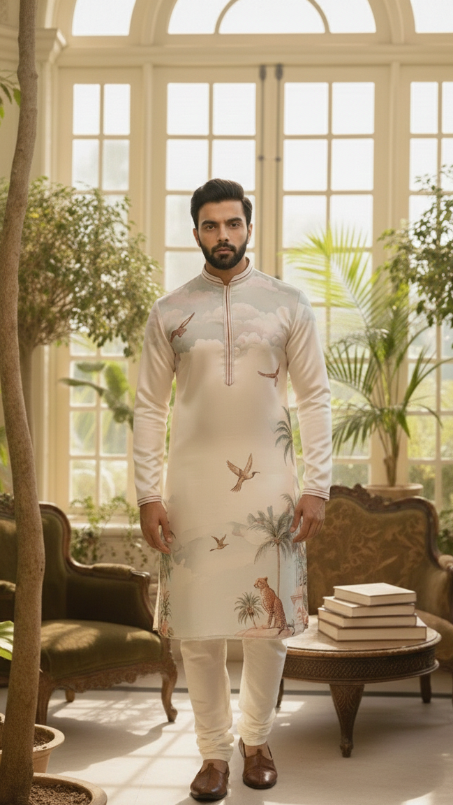 Ivory Safari Kurta Set