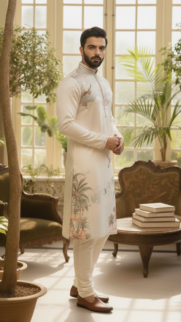 Ivory Safari Kurta Set