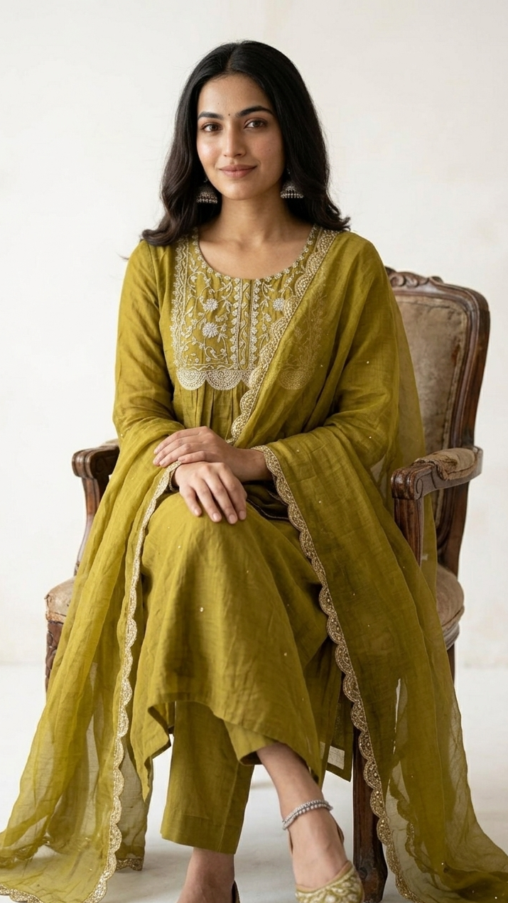 Golden Olive Suit