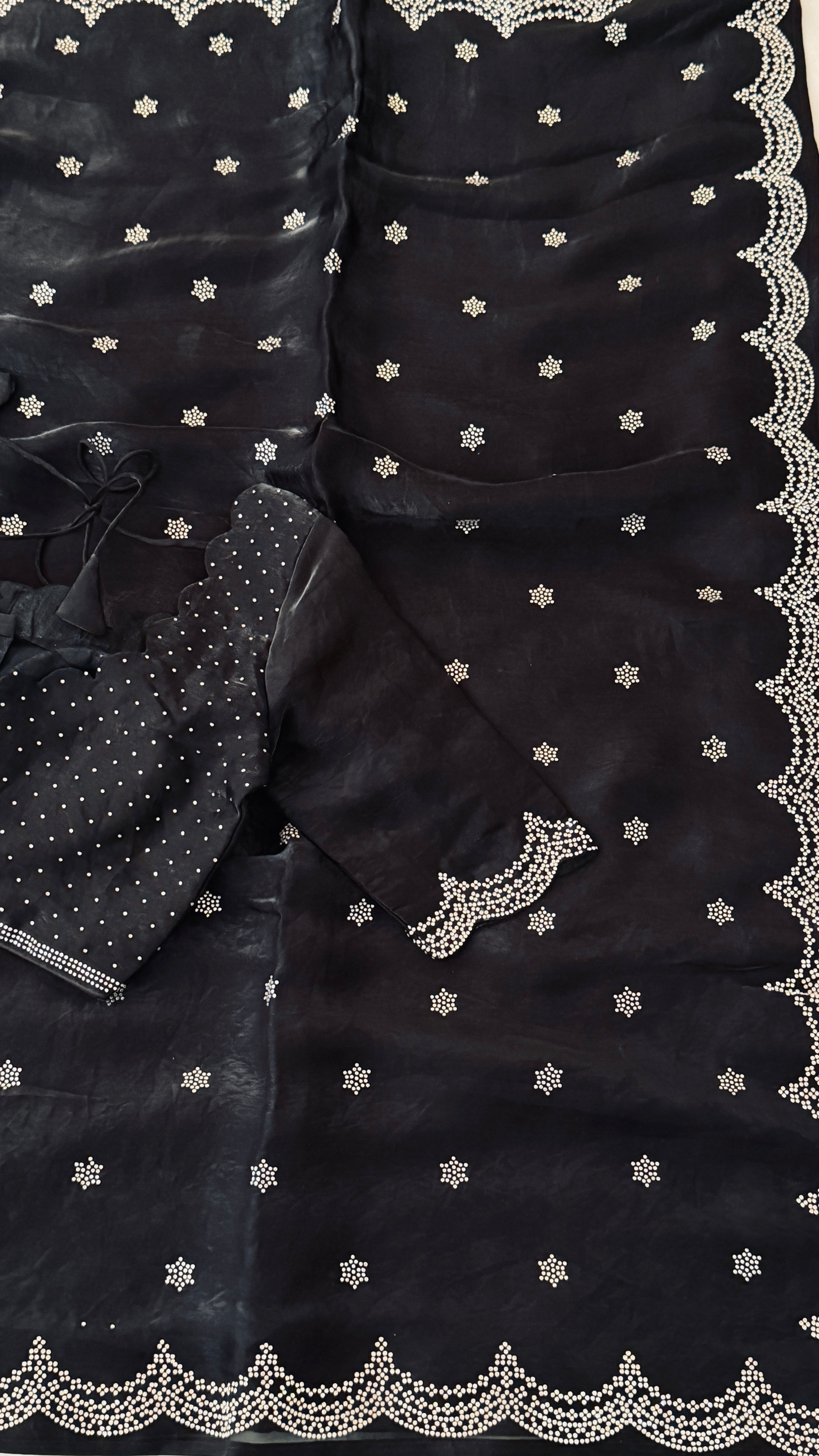 Black Swarowski Saree