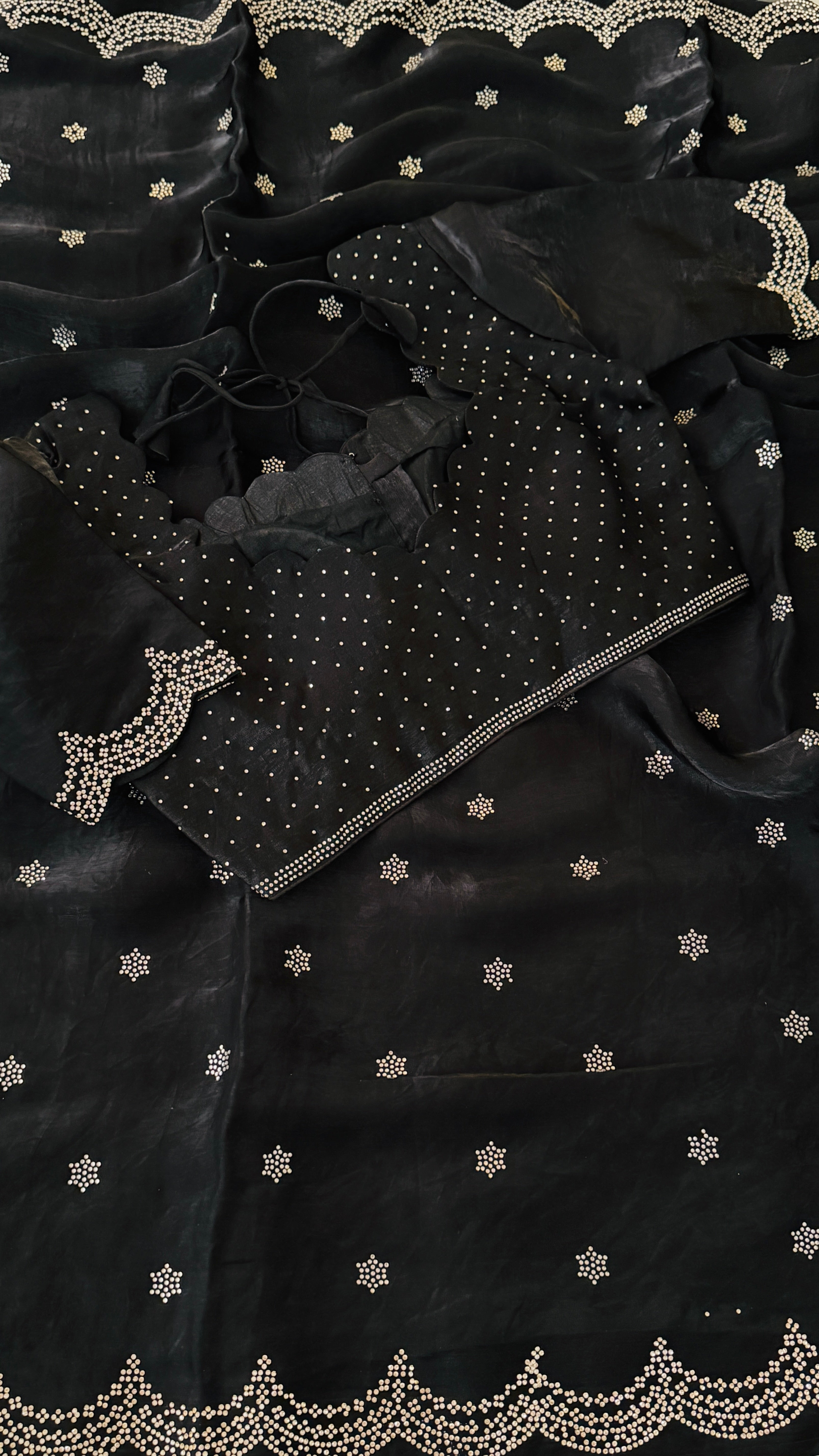 Black Swarowski Saree