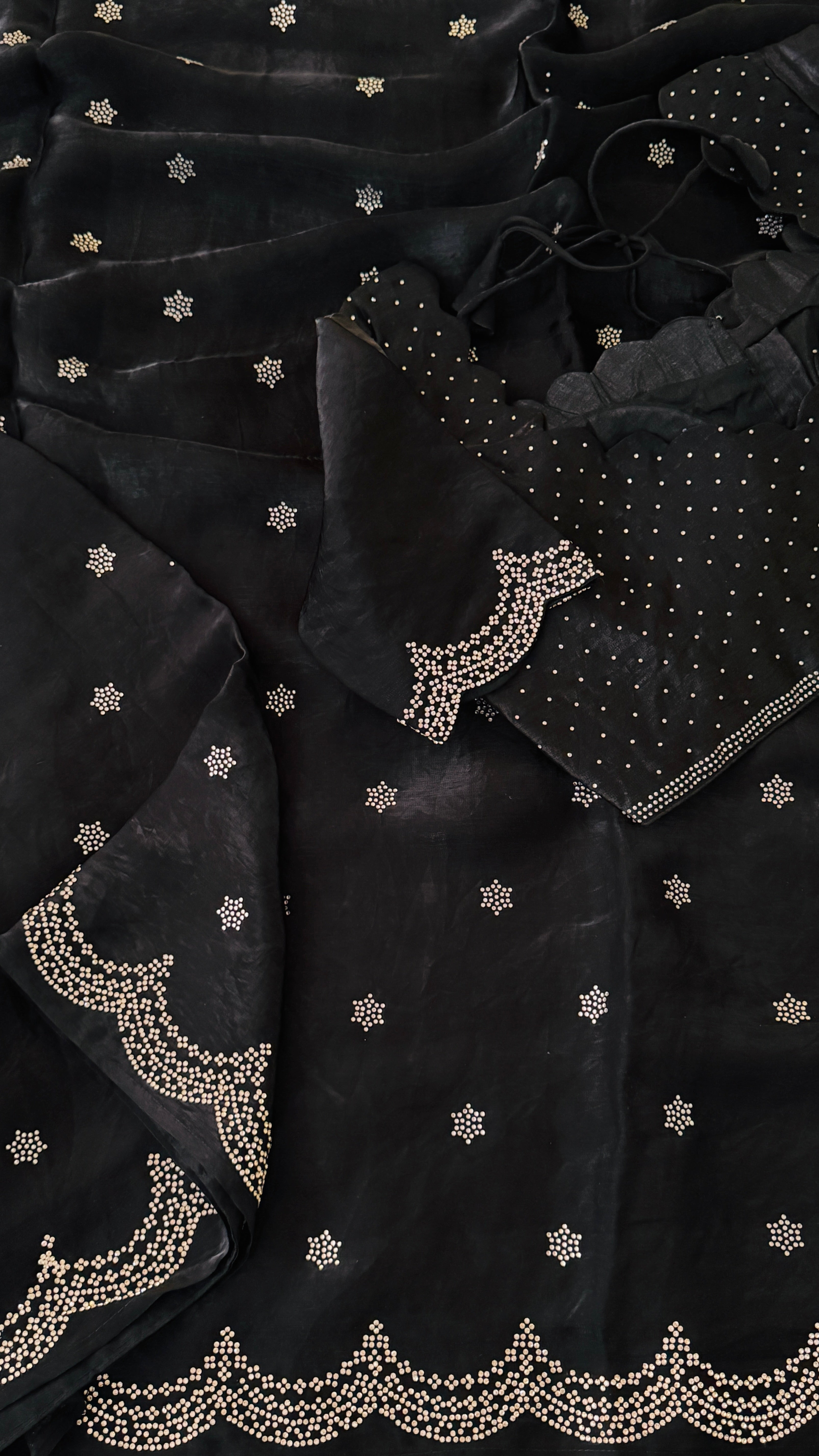 Black Swarowski Saree