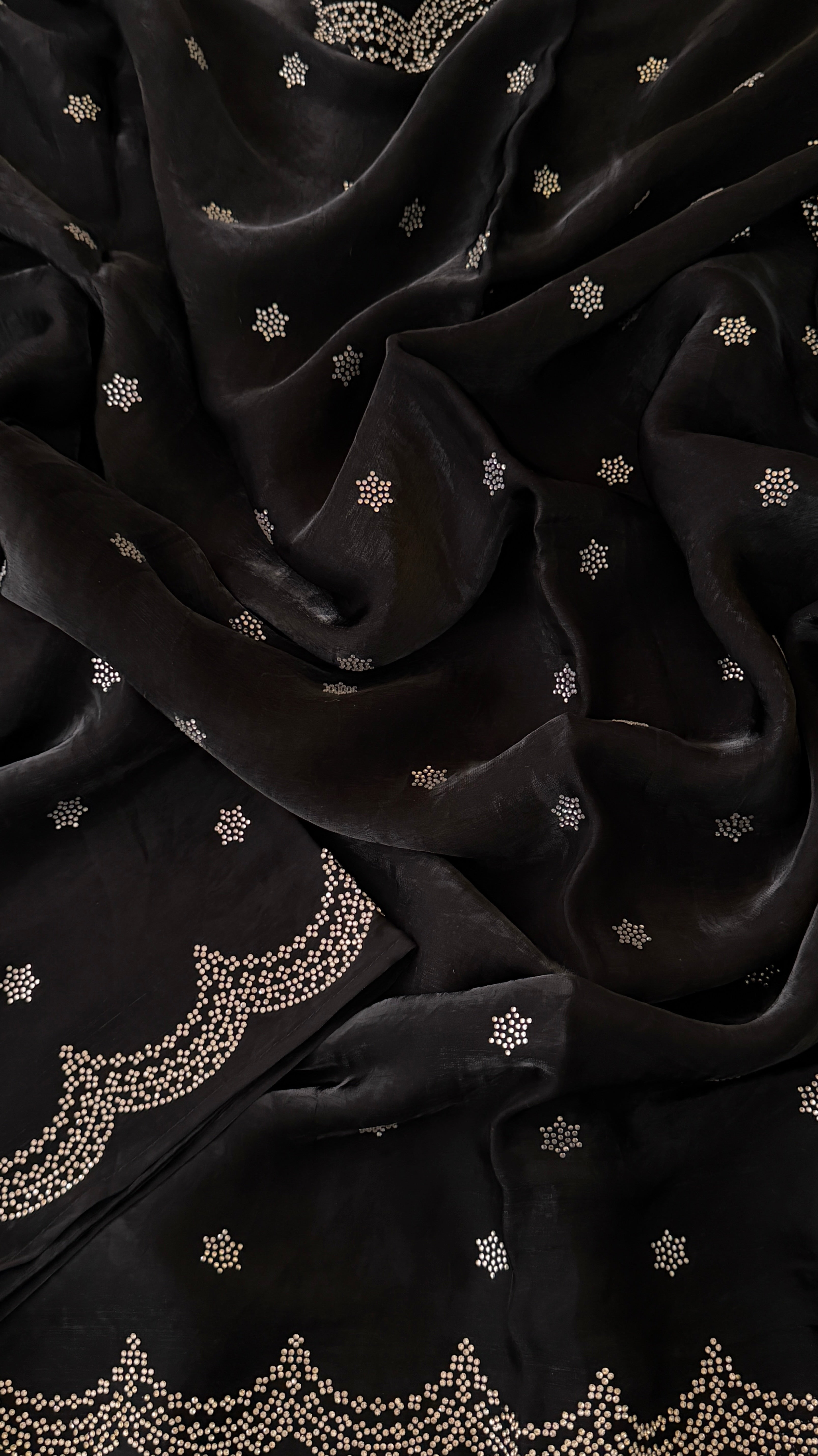 Black Swarowski Saree