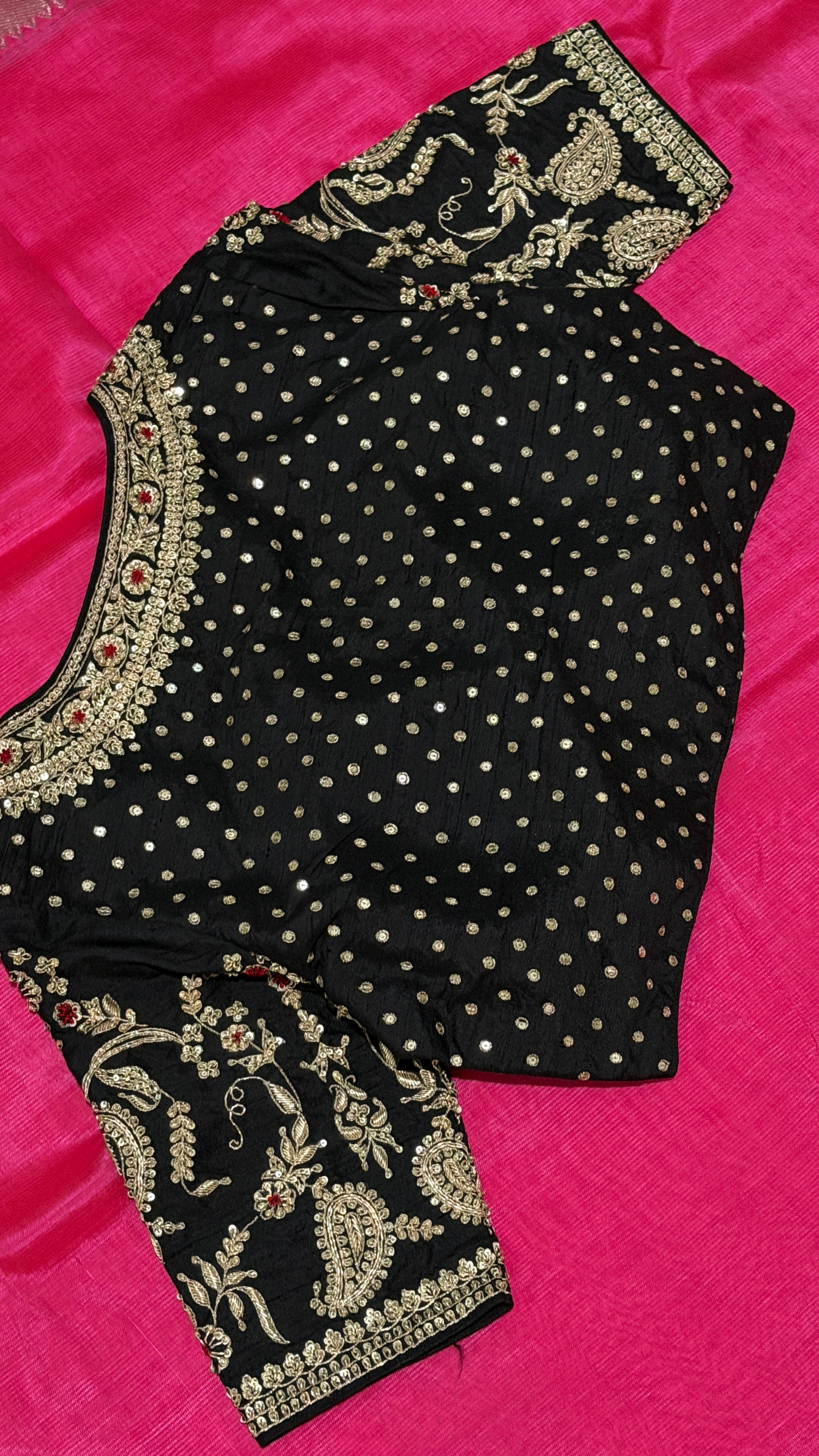 Black Paisley Bloom Blouse