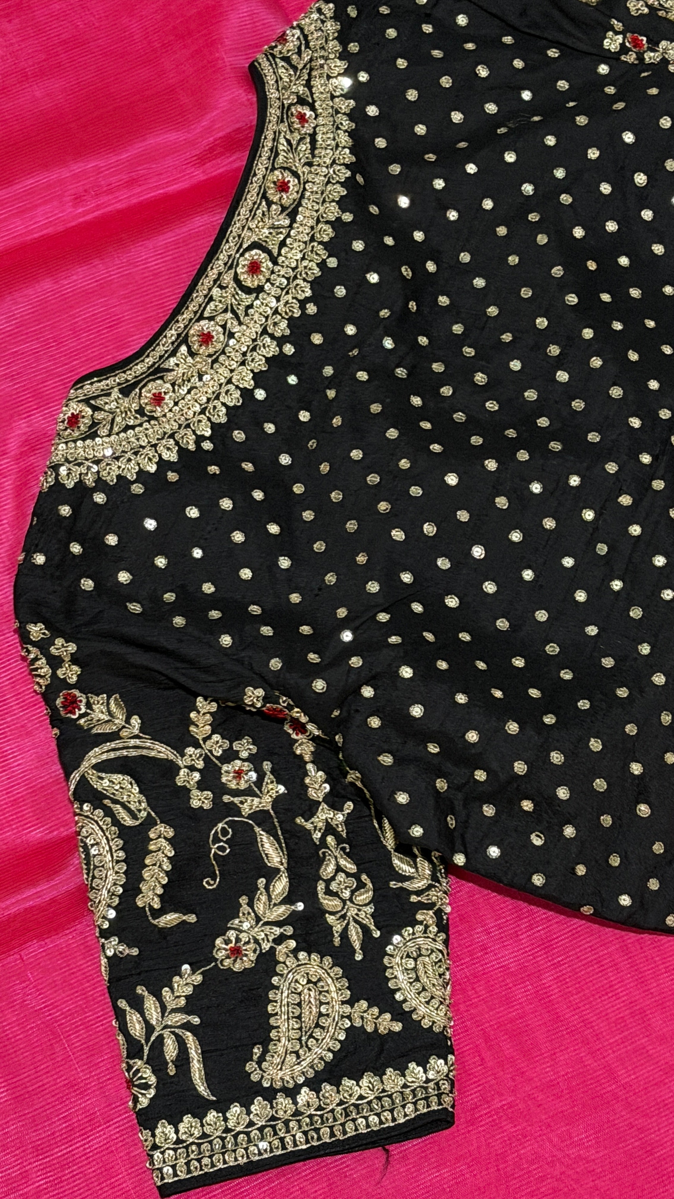 Black Paisley Bloom Blouse