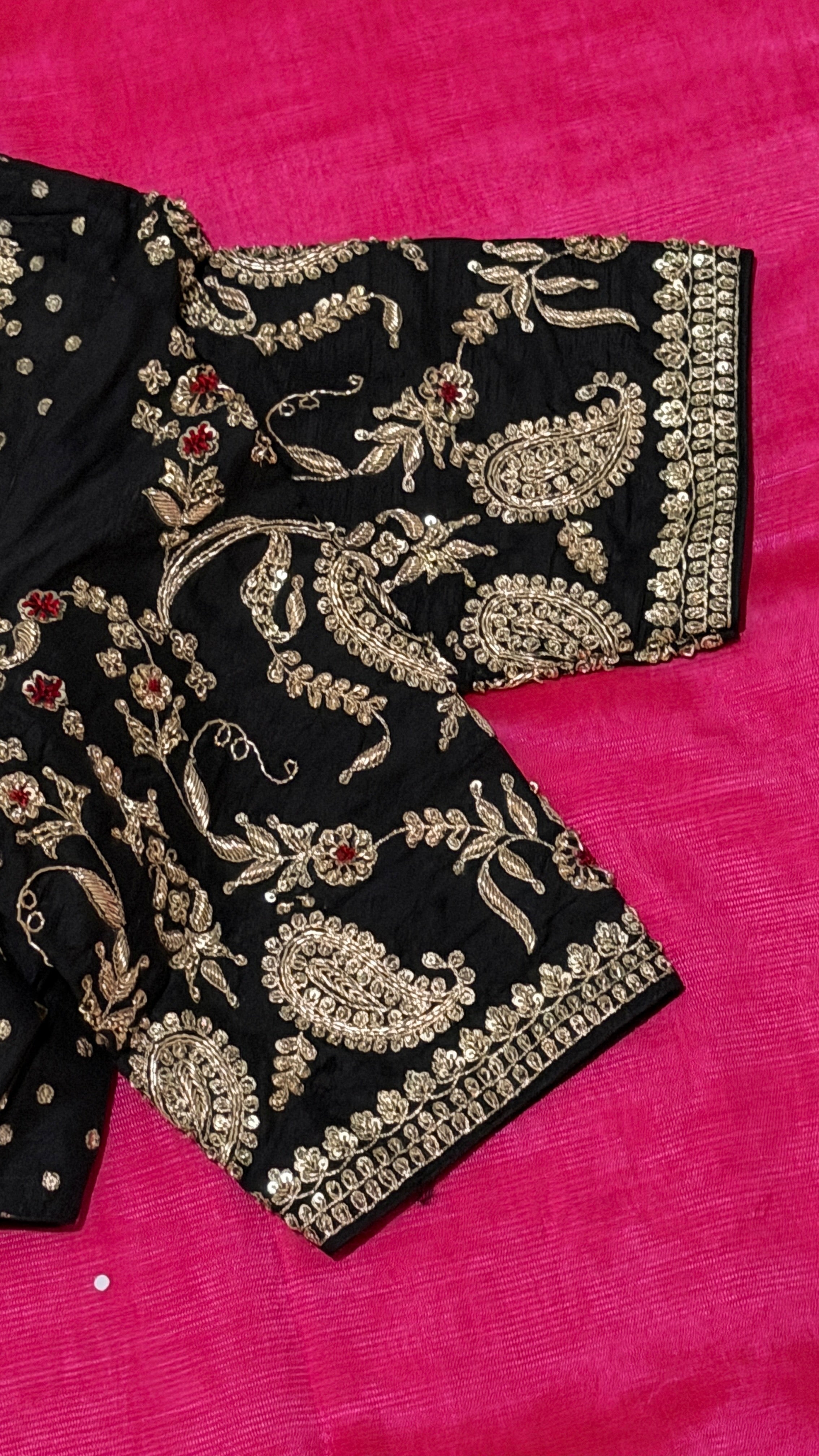 Black Paisley Bloom Blouse