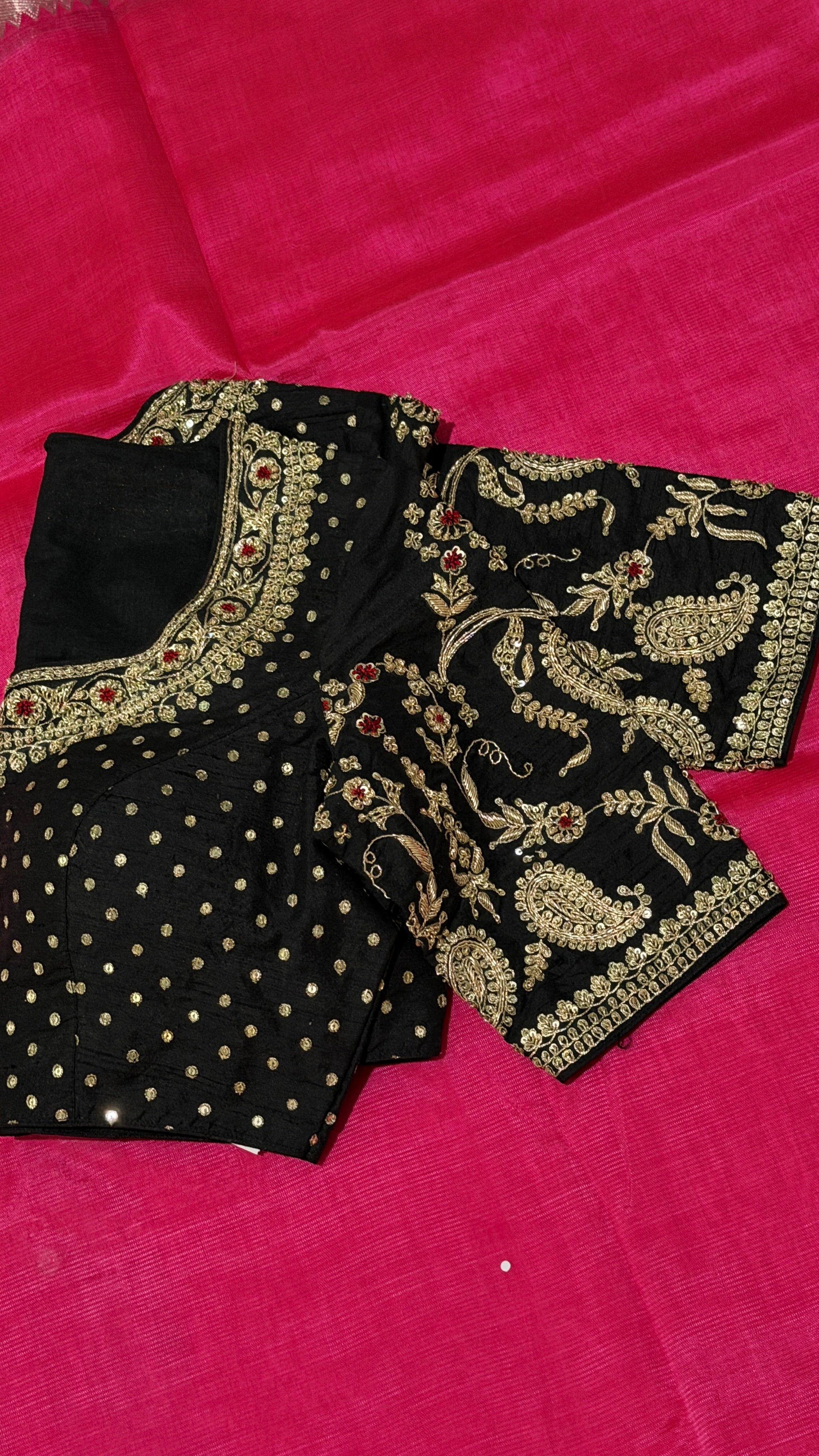 Black Paisley Bloom Blouse