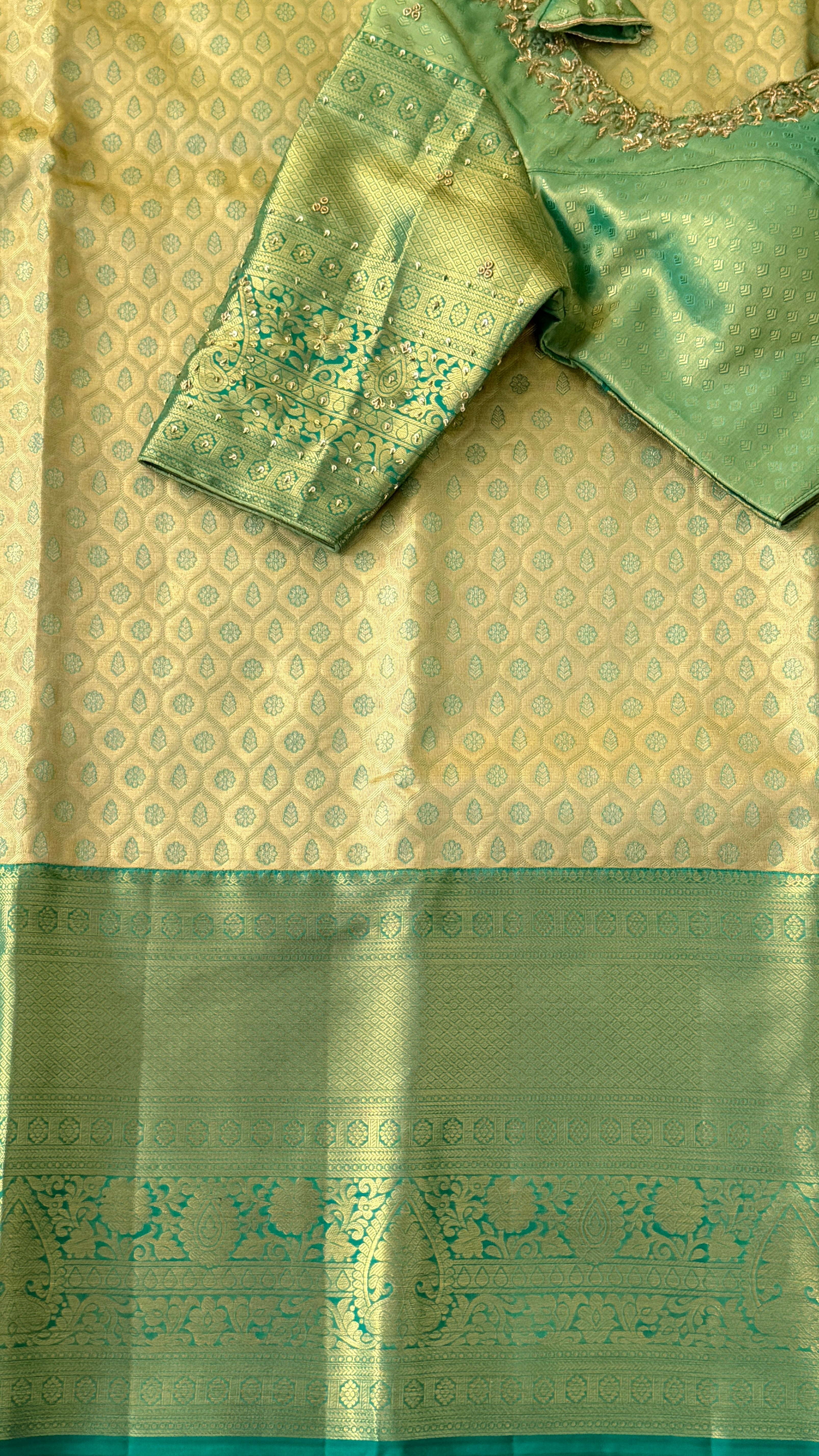 Green Kanchipuram Silk Bridal Saree
