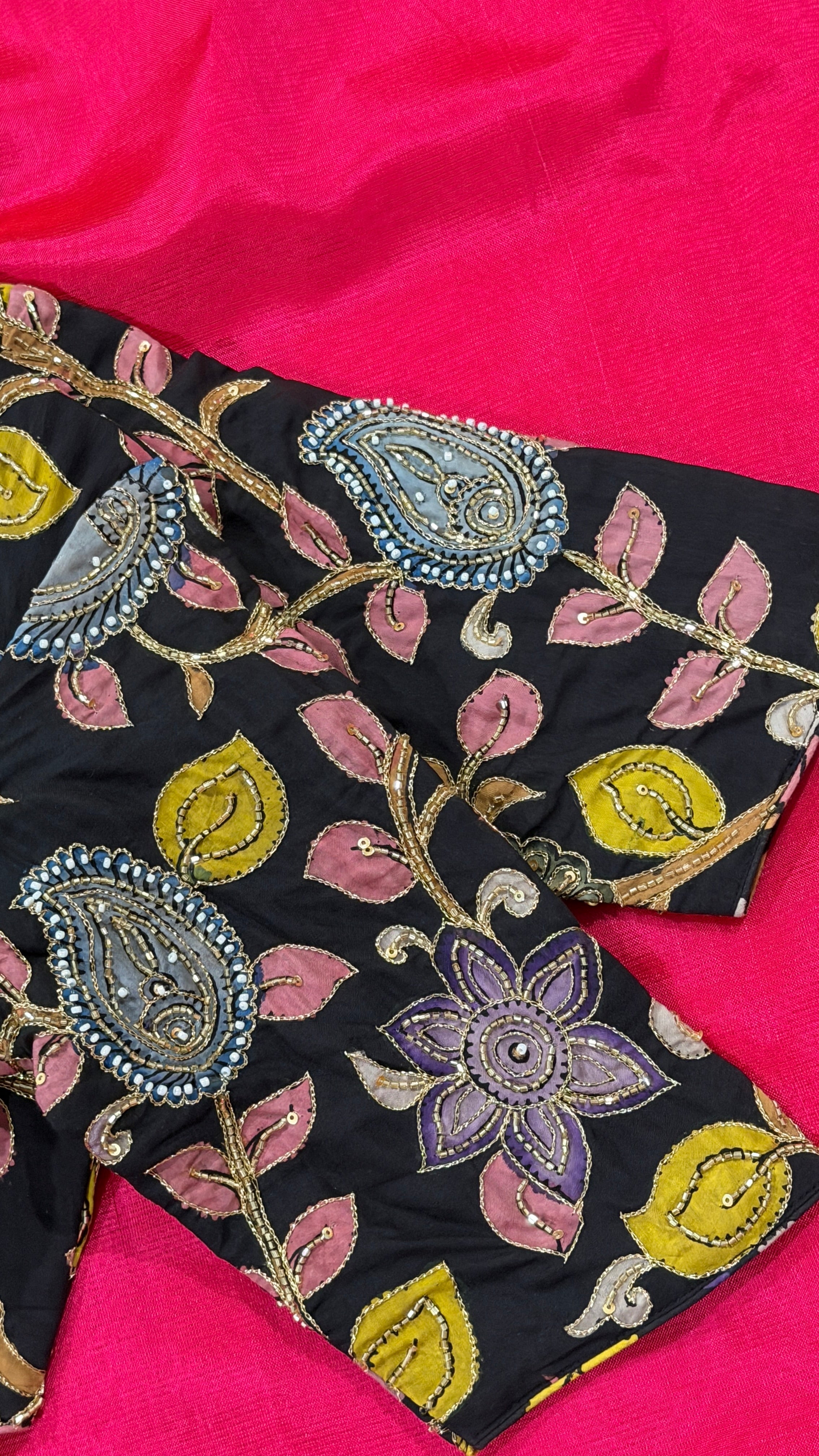 Black Pen-Kalamkari Blouse