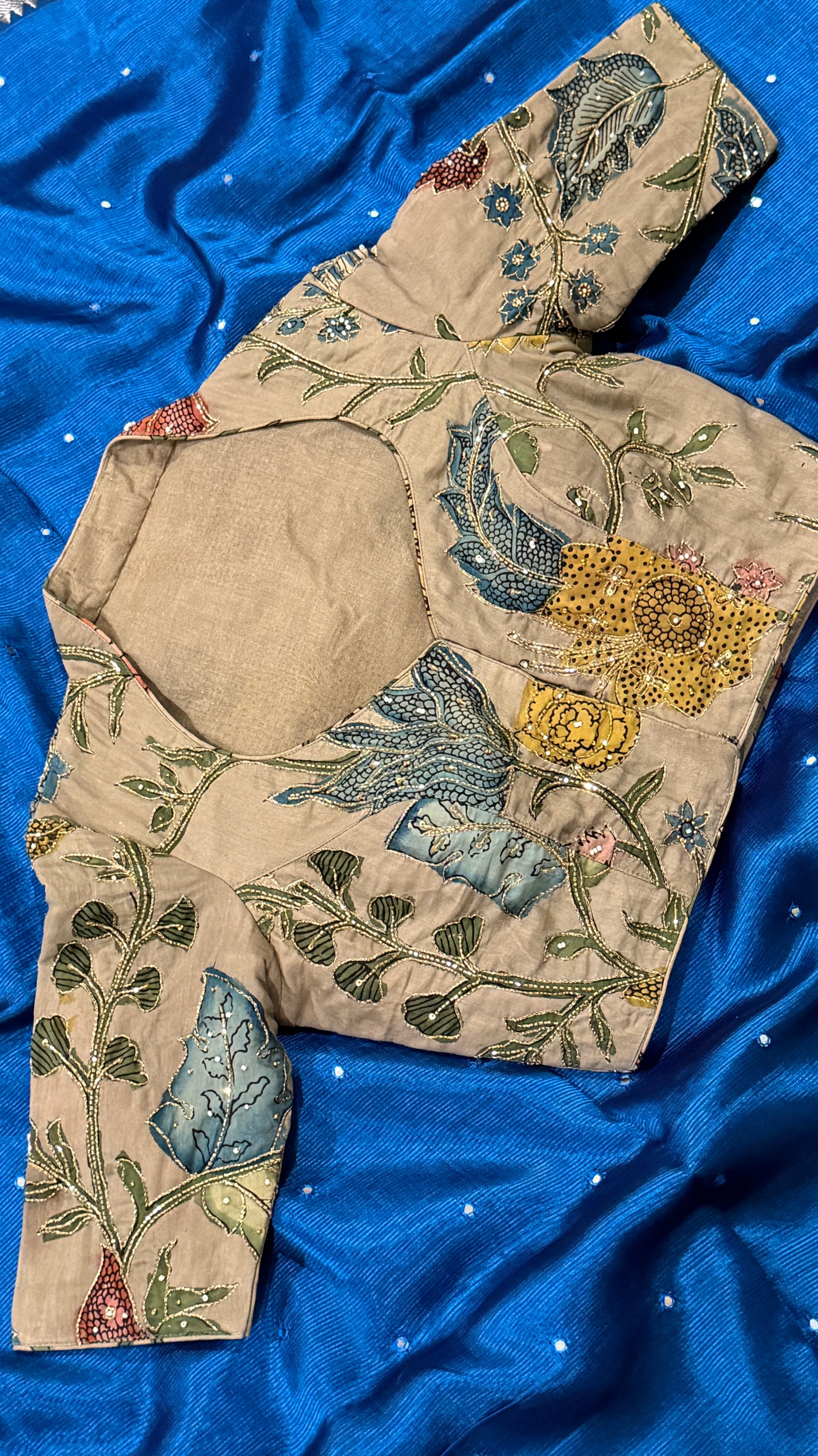 Slate Pen-Kalamkari Blouse