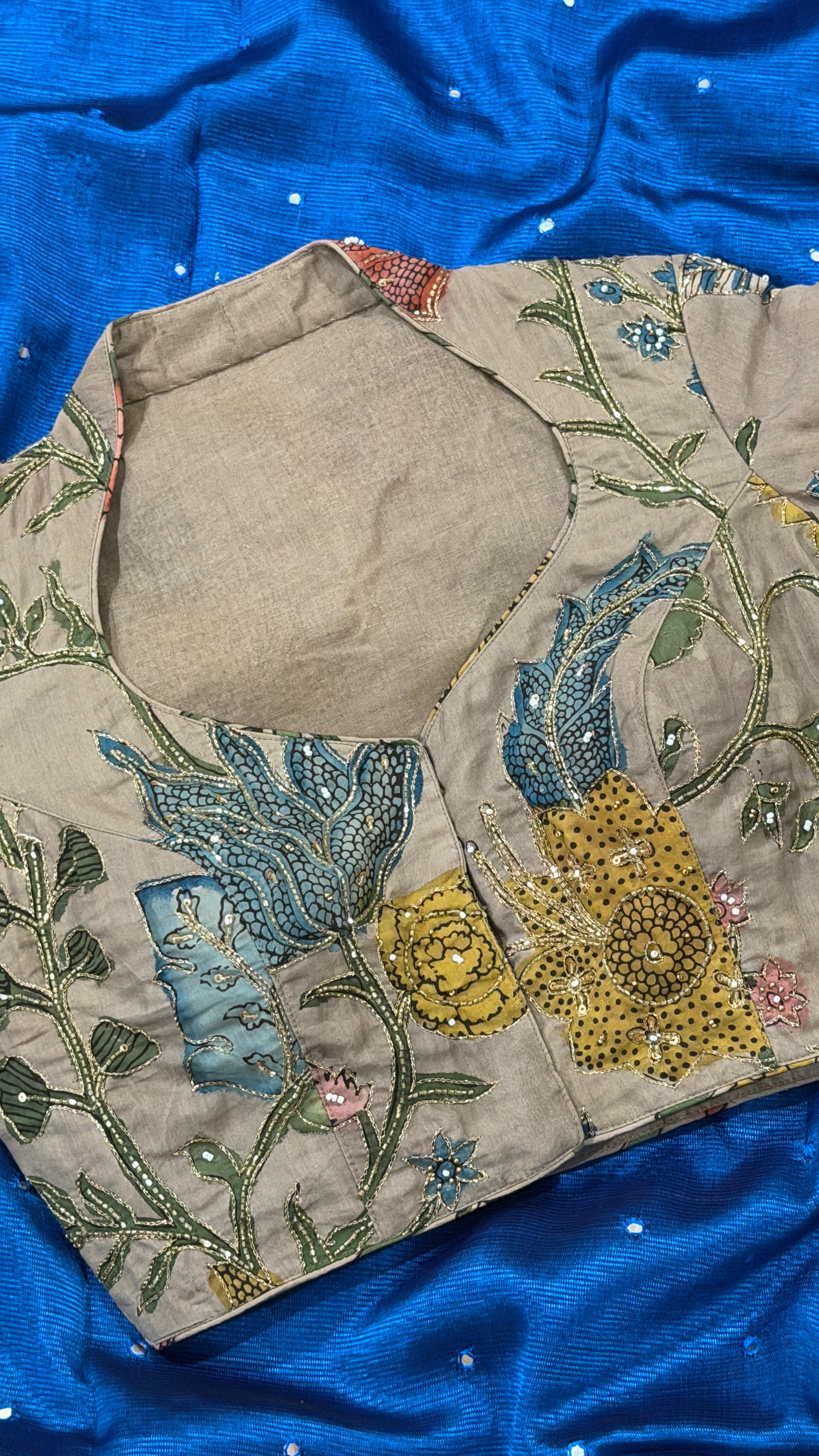 Slate Pen-Kalamkari Blouse