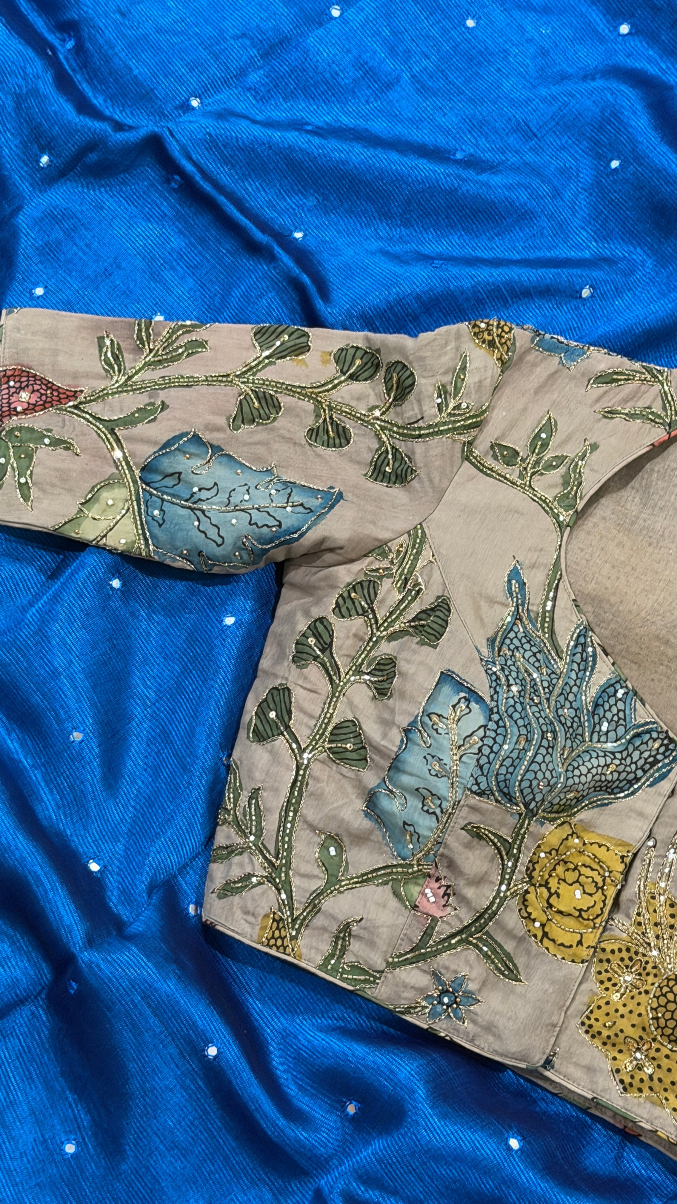 Slate Pen-Kalamkari Blouse