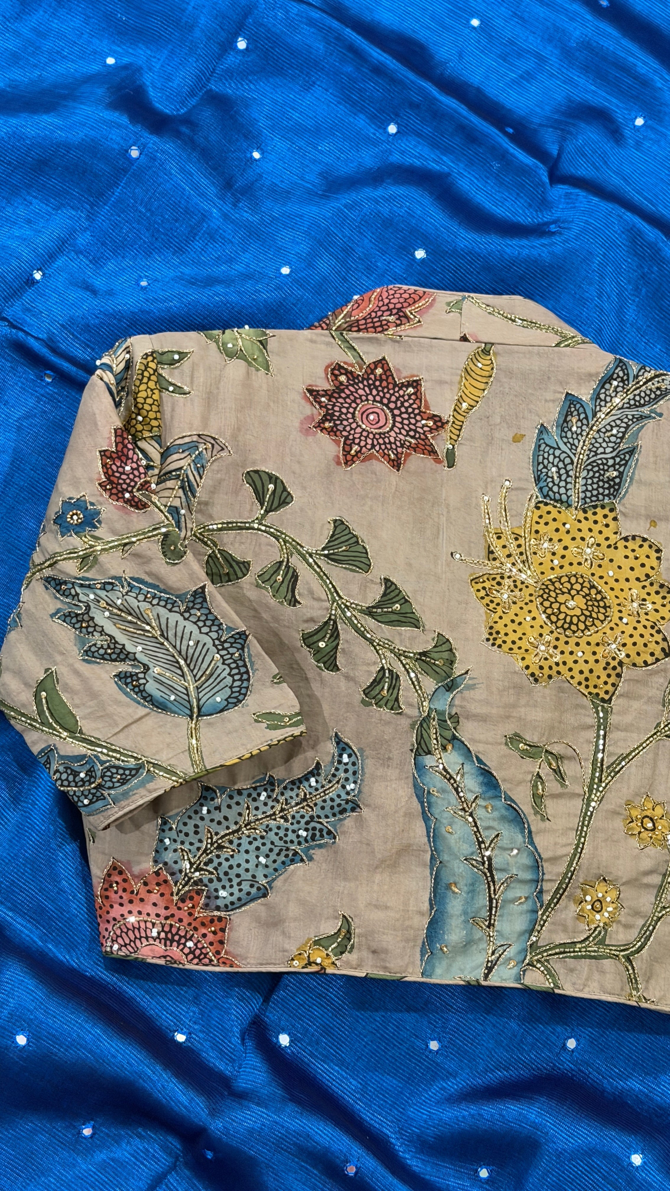 Slate Pen-Kalamkari Blouse