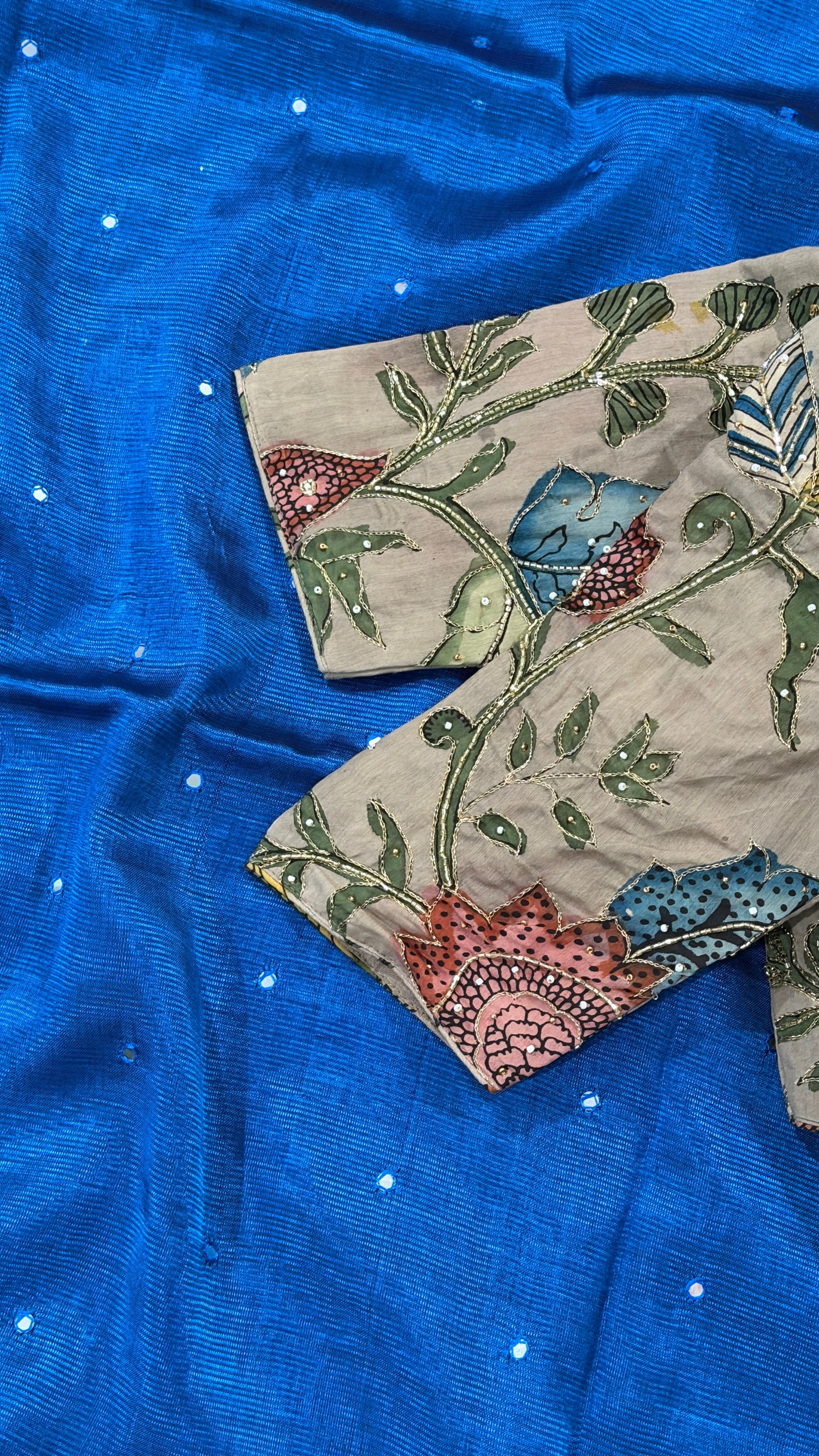 Slate Pen-Kalamkari Blouse