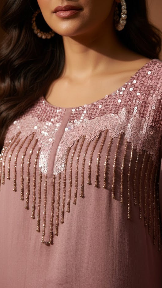 Sequins Mauve Co-ord Set