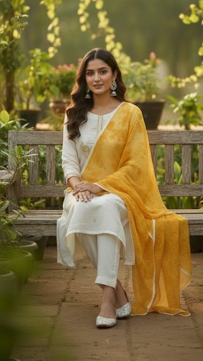 Sunshine Silk Suit Set