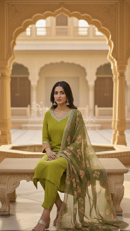 Mehendi Bloom Suit