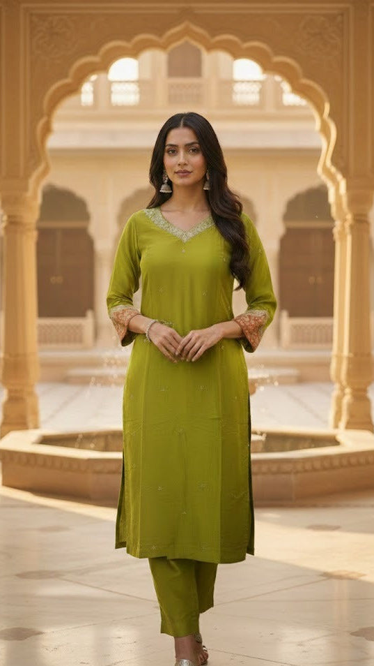 Mehendi Bloom Suit