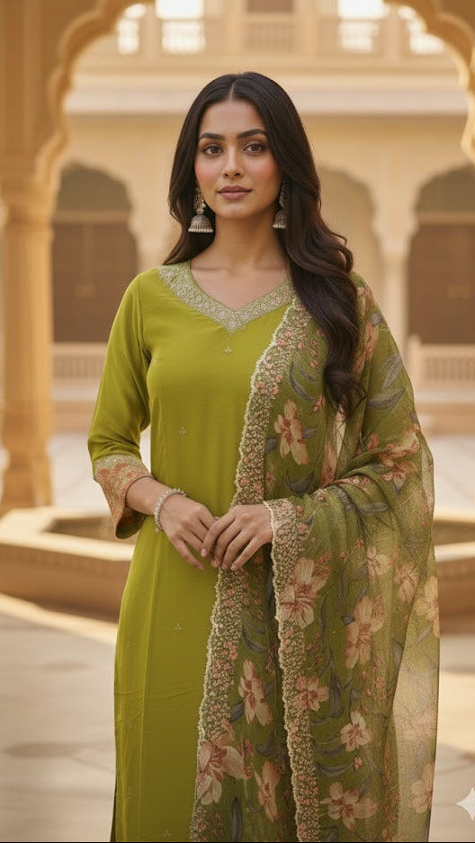Mehendi Bloom Suit