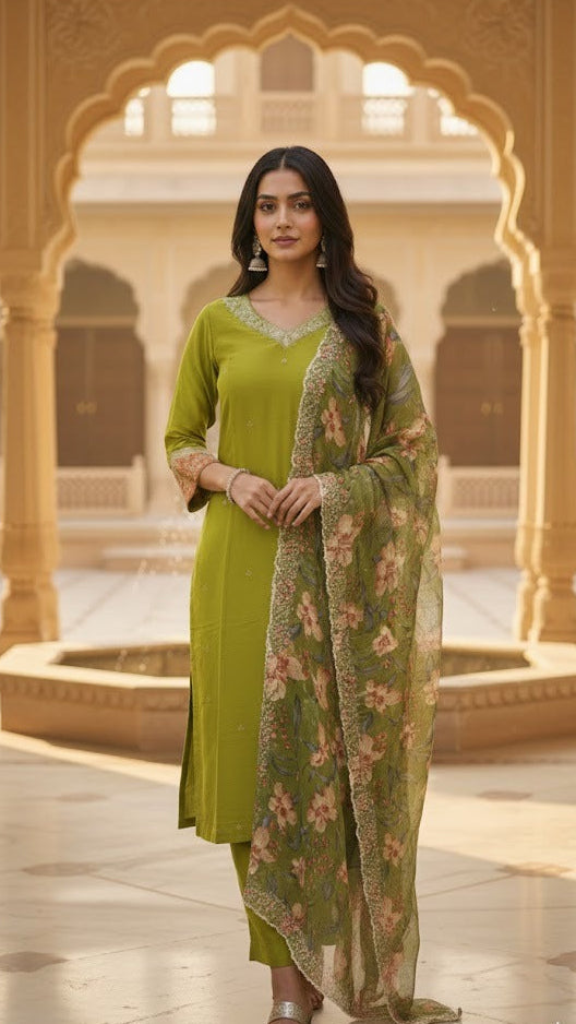 Mehendi Bloom Suit
