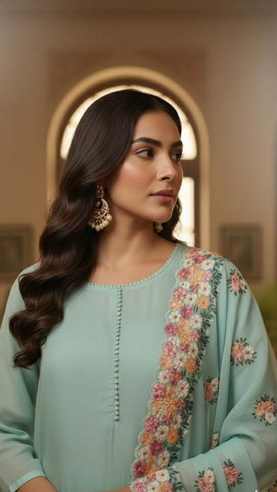 Mint Bloom Suit