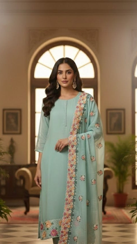 Mint Bloom Suit
