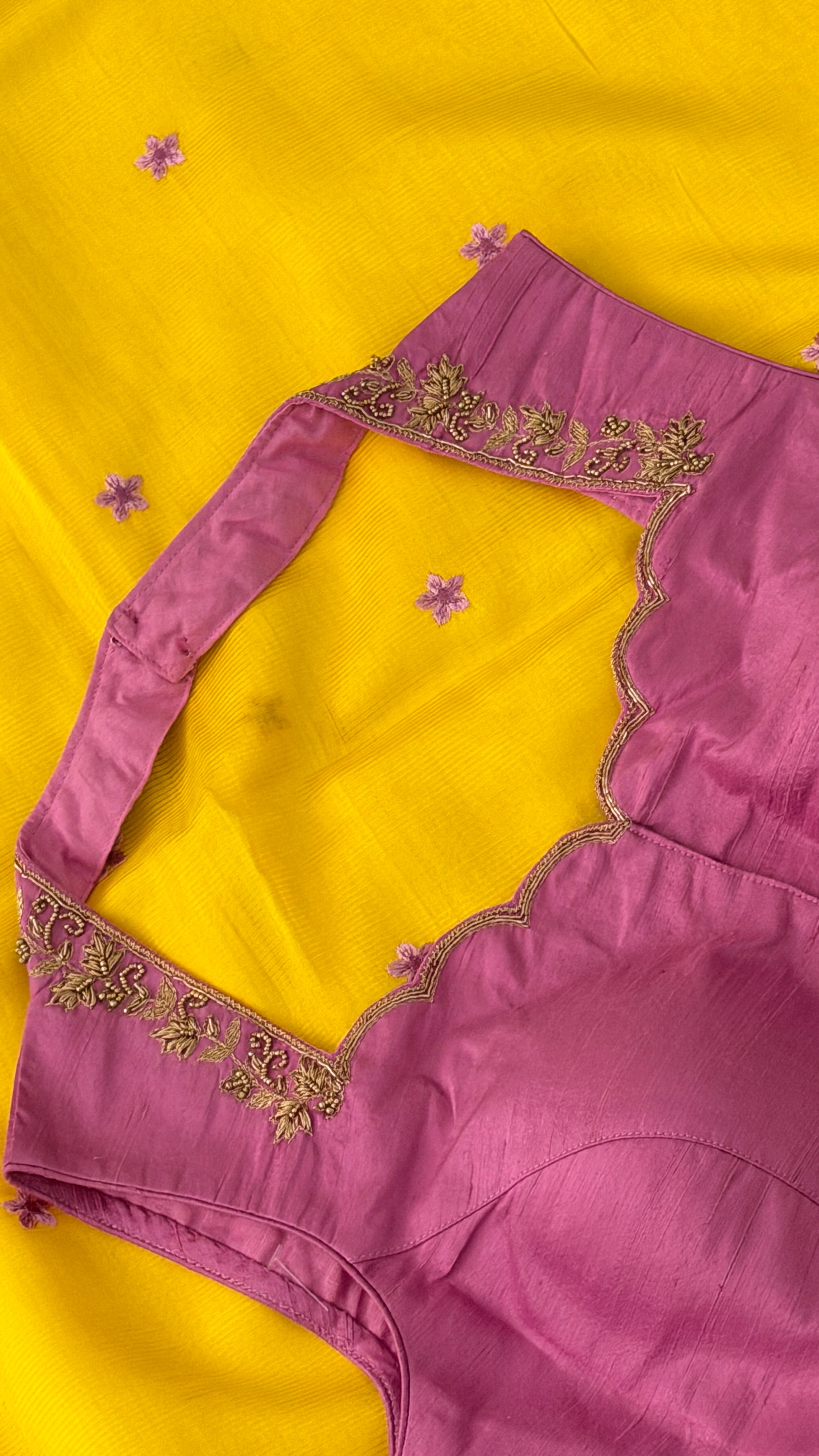 Lilac Sleeveless Petal Blouse