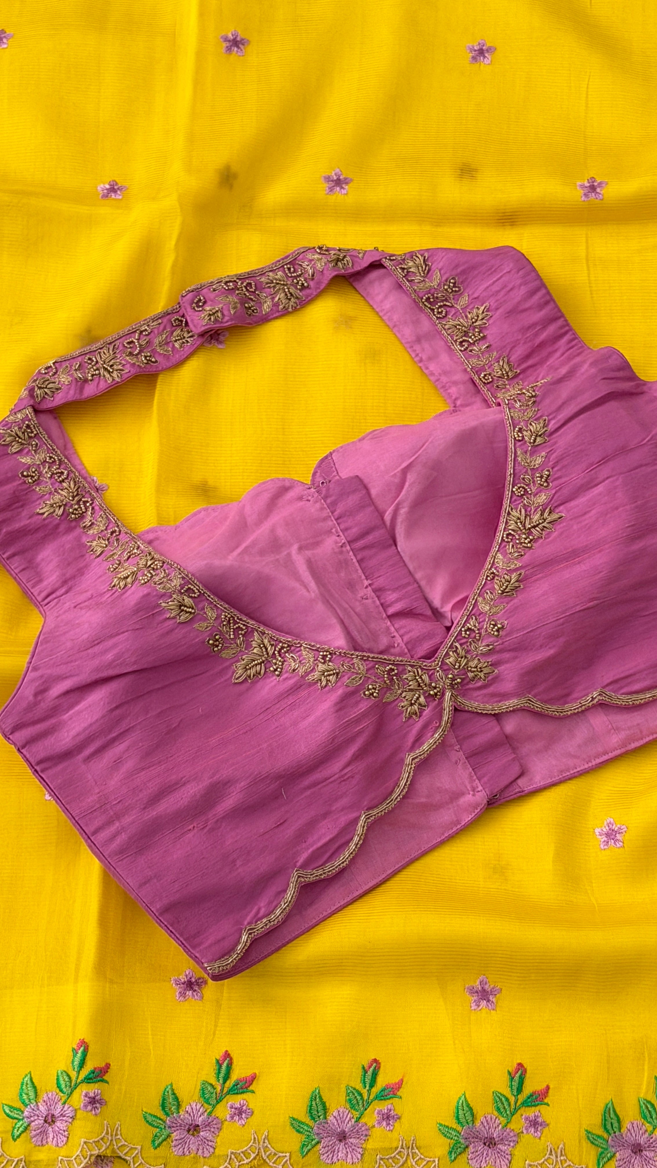 Lilac Sleeveless Petal Blouse
