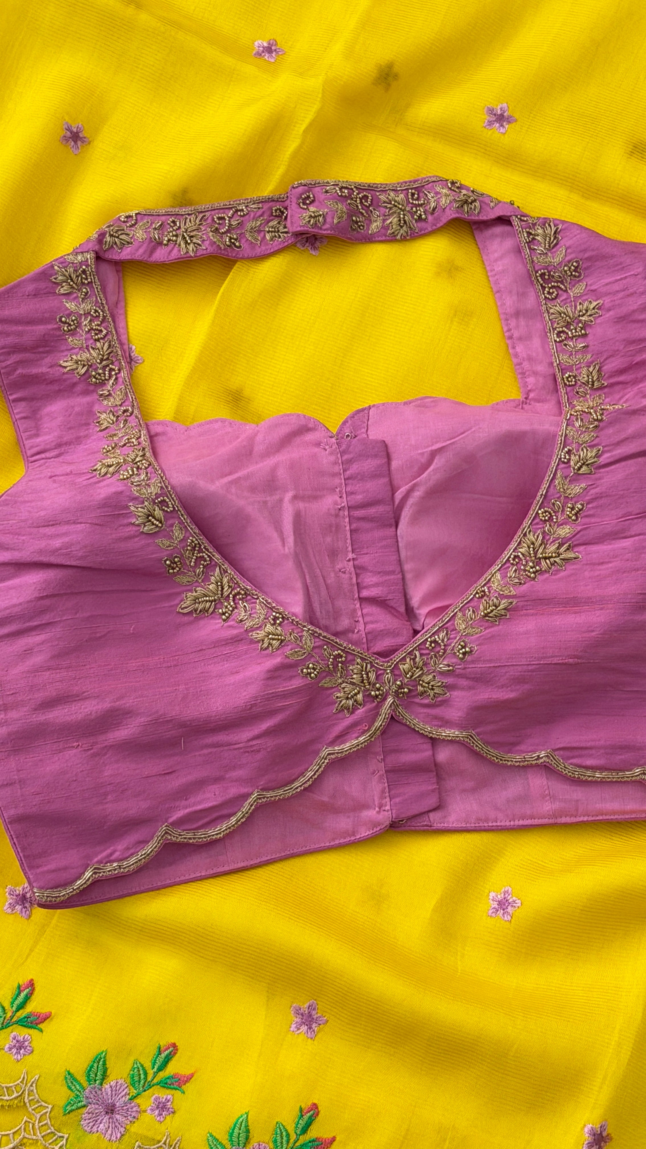 Lilac Sleeveless Petal Blouse