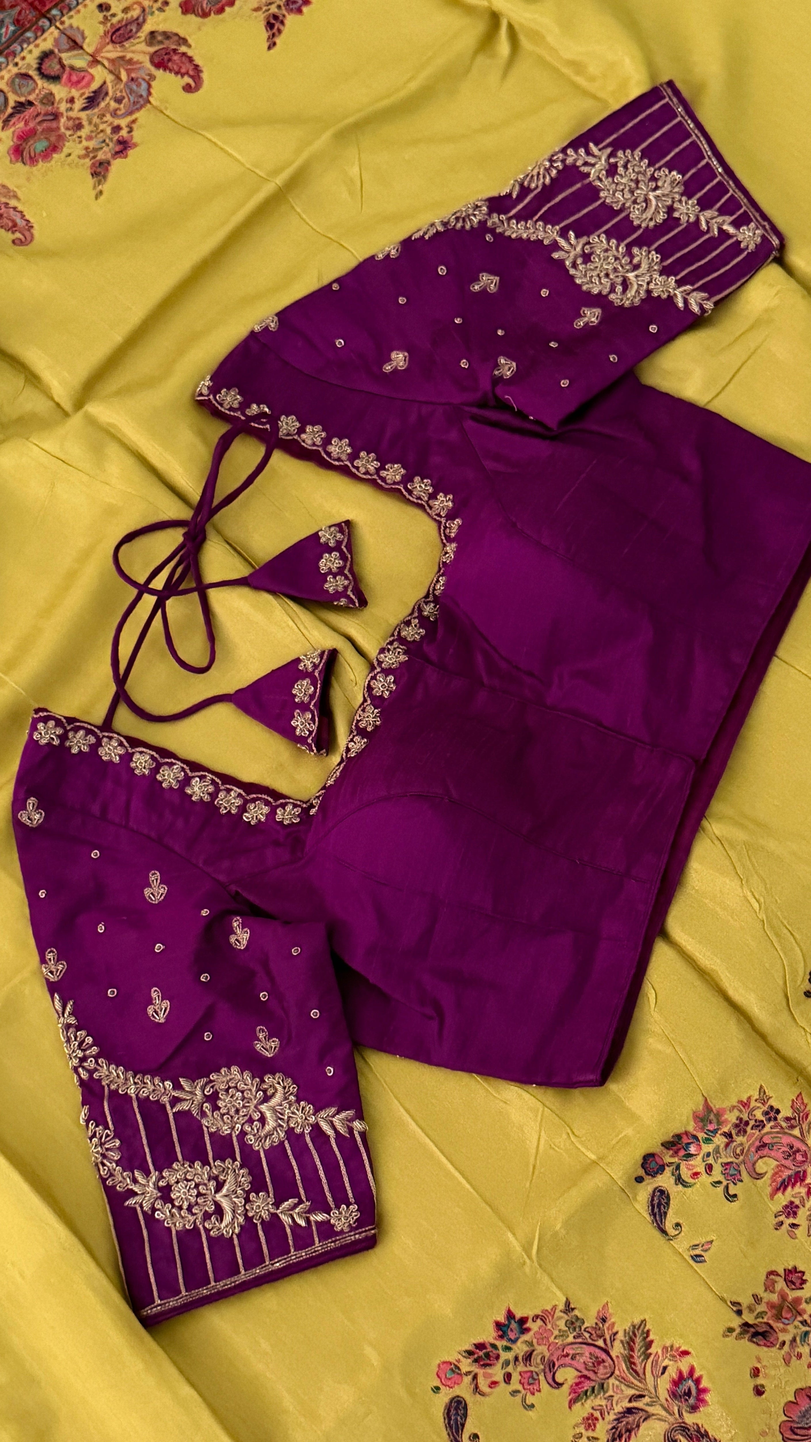 Purple Gulkaar Blouse