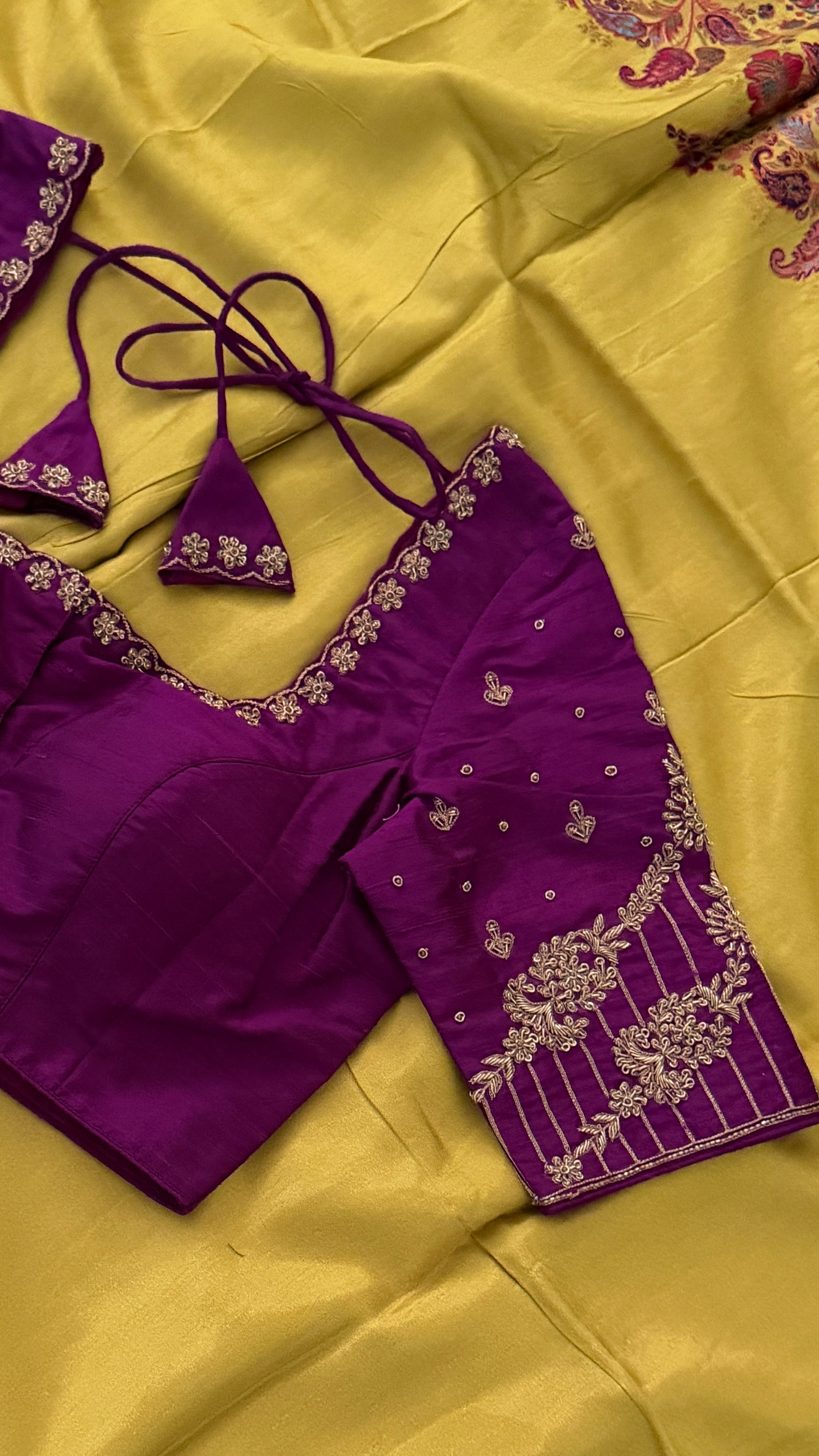 Purple Gulkaar Blouse