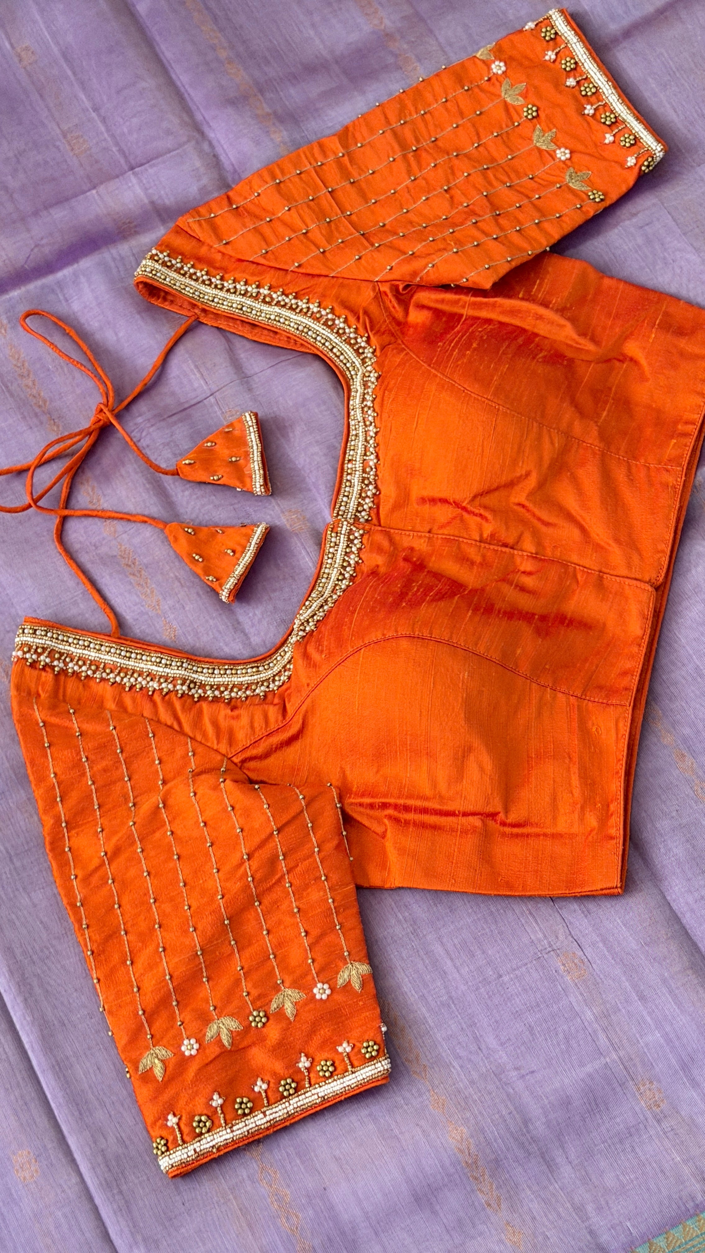 Orange Vine Drop Blouse