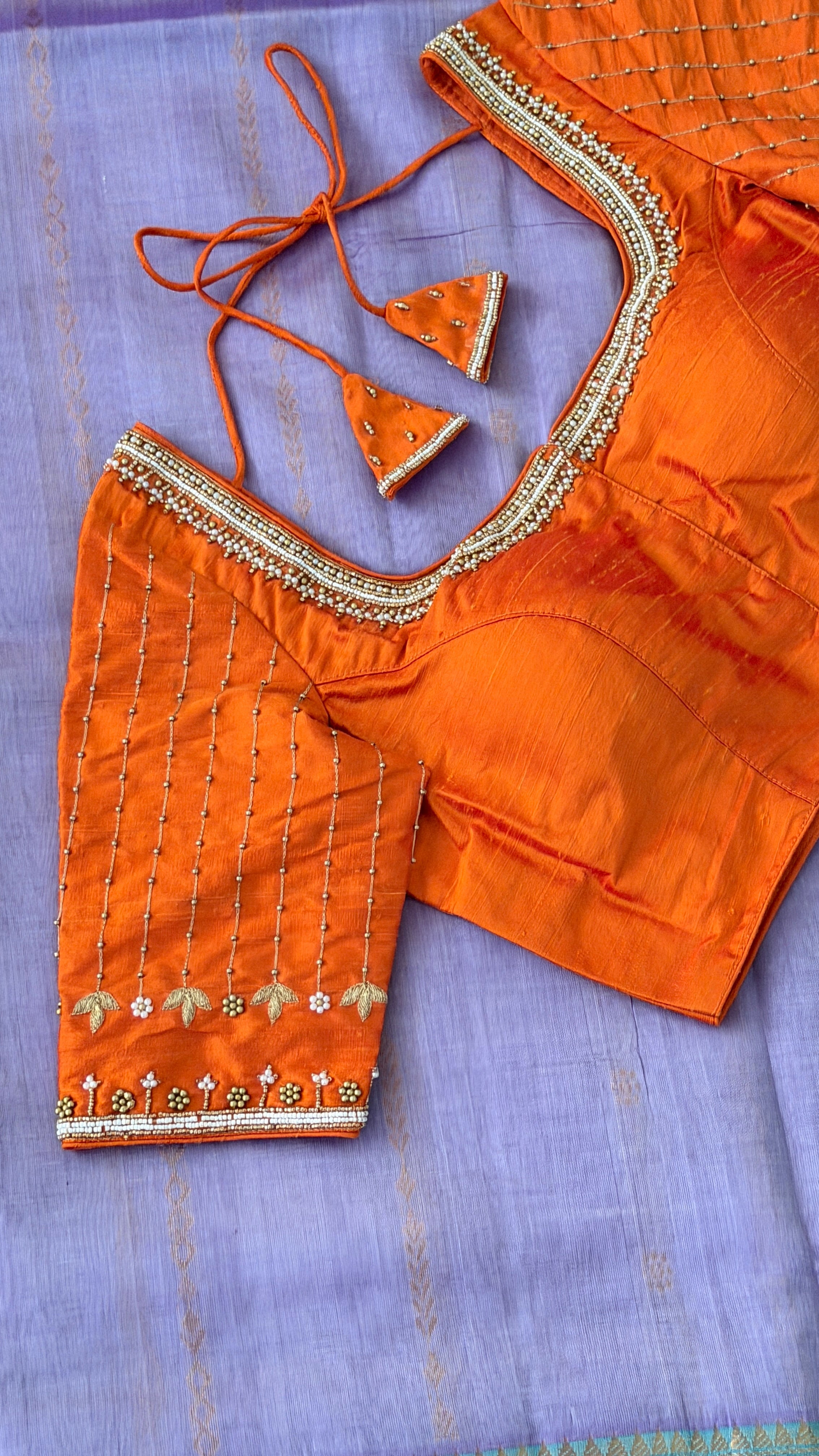 Orange Vine Drop Blouse