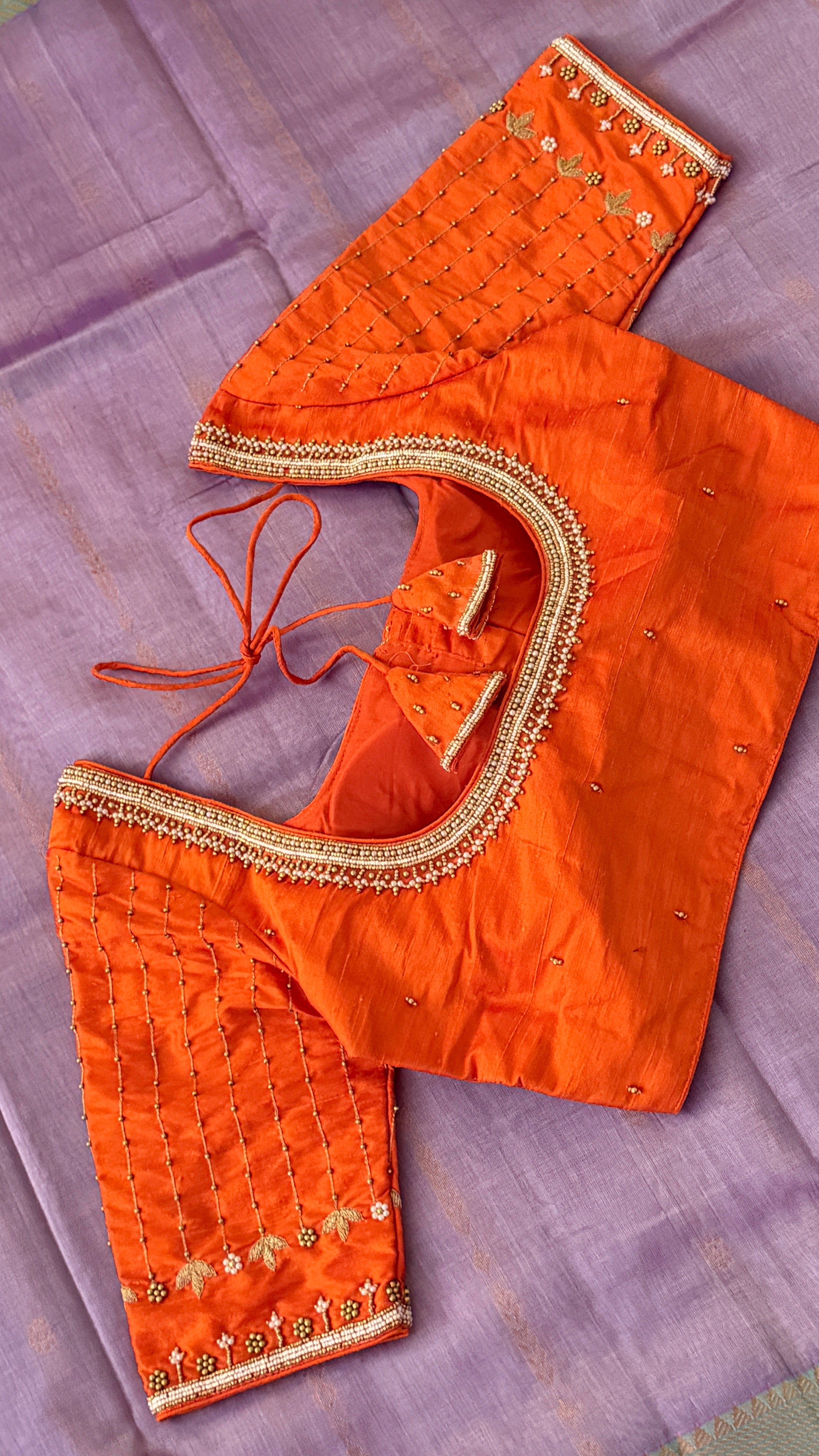 Orange Vine Drop Blouse