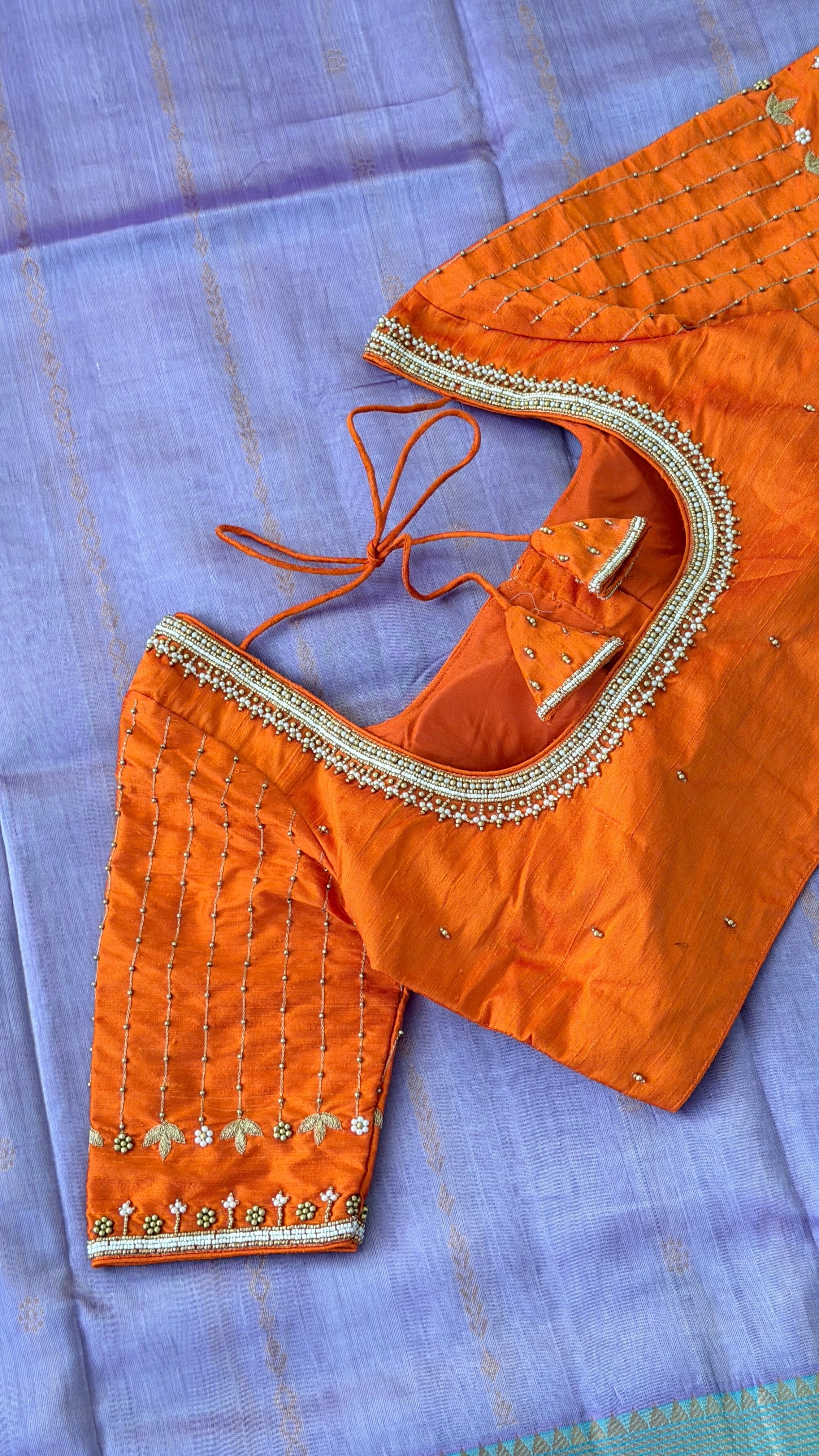 Orange Vine Drop Blouse