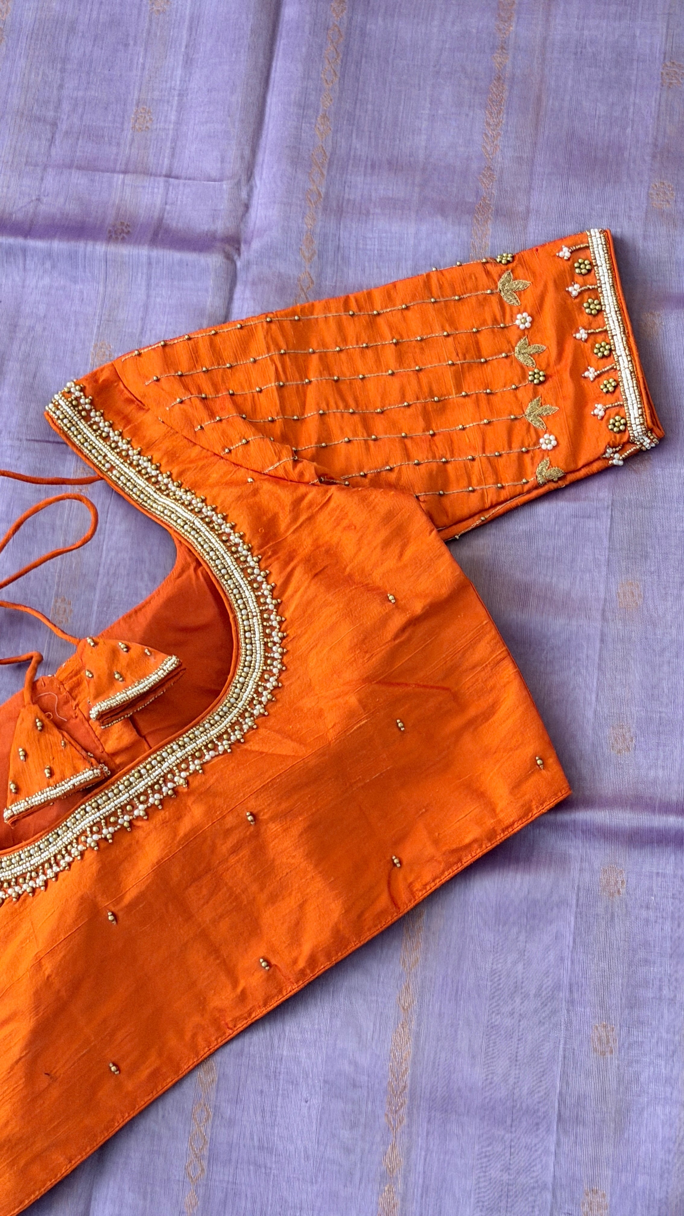 Orange Vine Drop Blouse